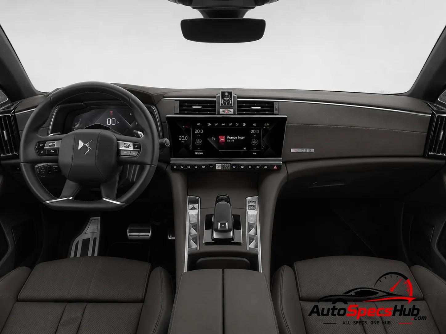 2021 DS 9 E-TENSE 225 interior dashboard view