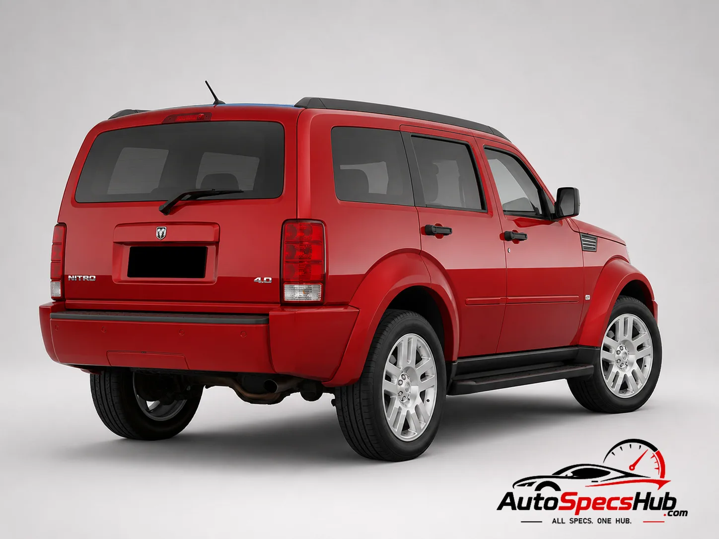 2007 Dodge Nitro 4.0 rear three-quarter view
