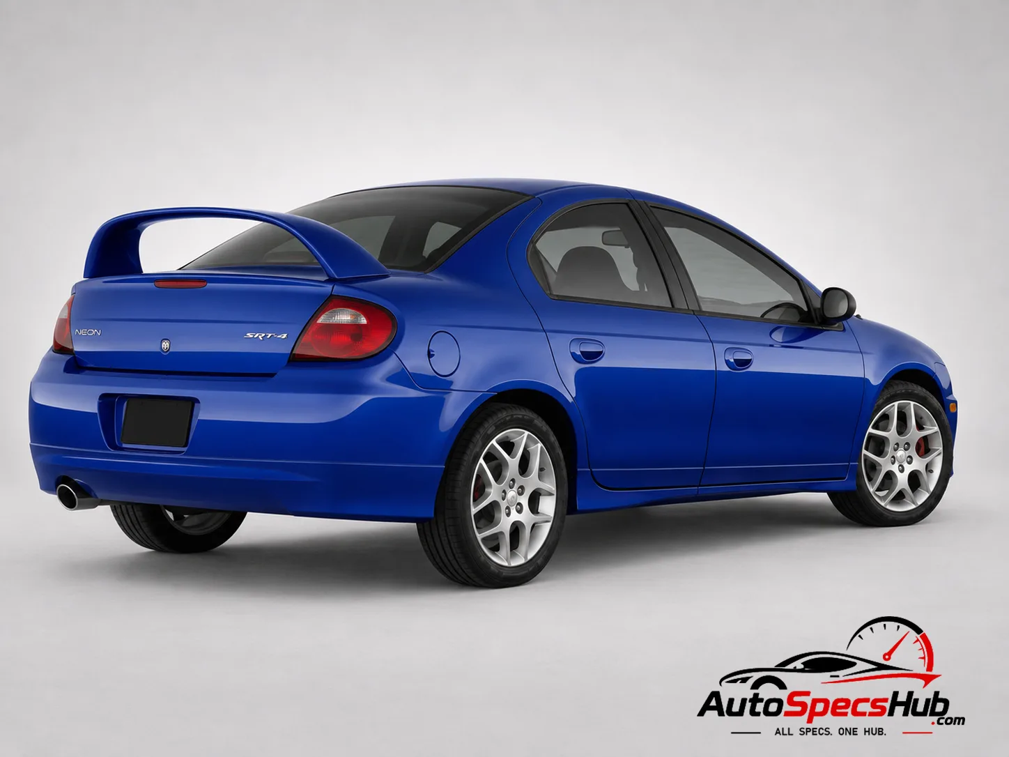 2003 Dodge Neon SRT-4 rear three-quarter view
