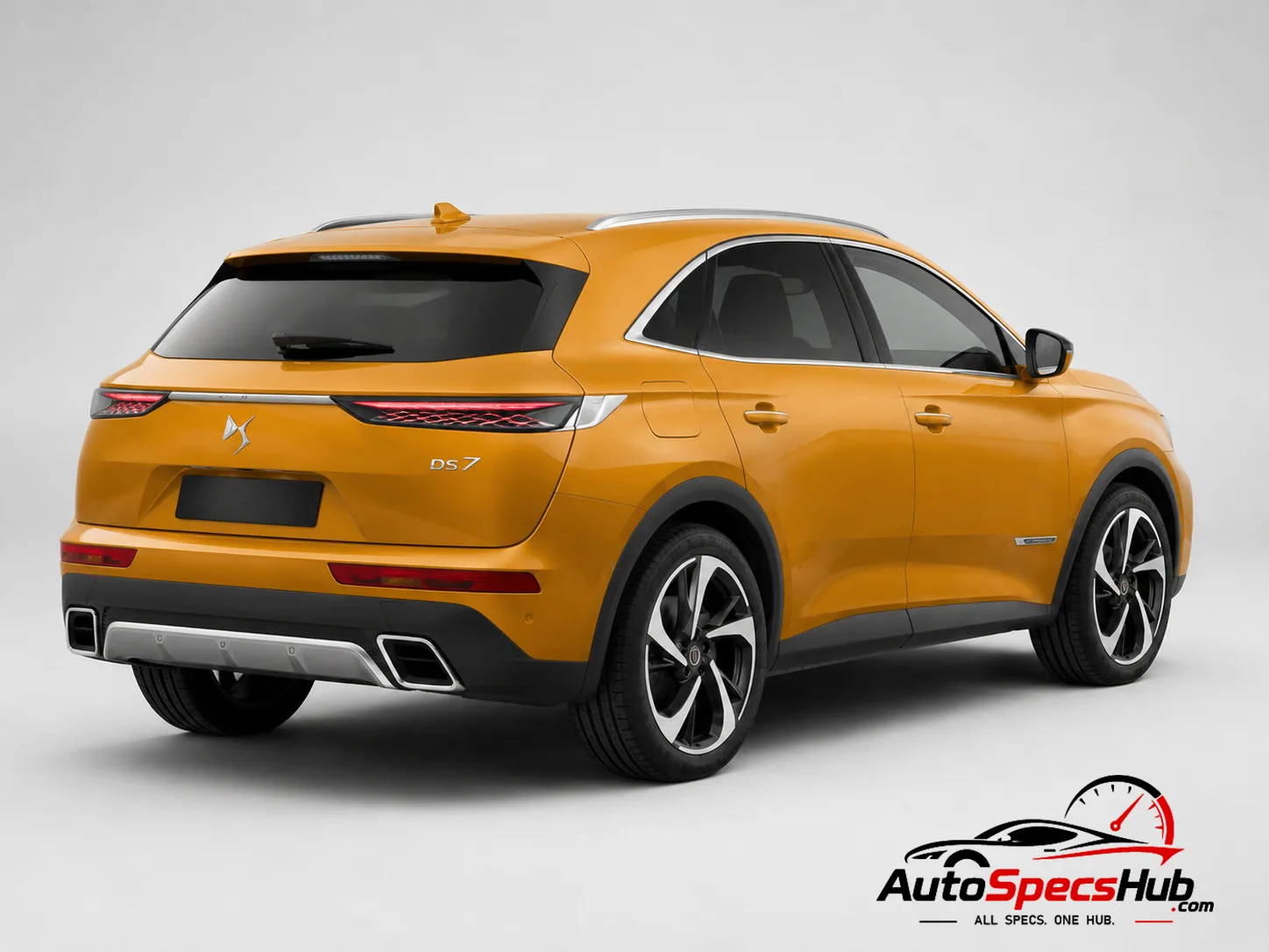2019 DS 7 Crossback PureTech 130 rear three-quarter view