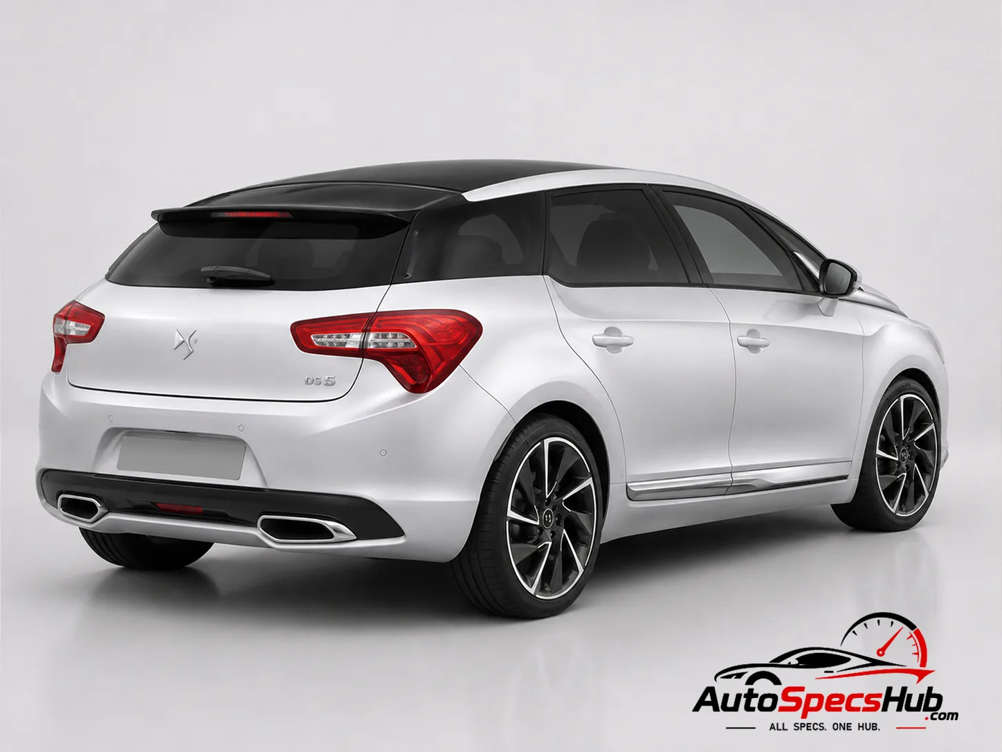 2015 DS DS 5 THP 165 S/S rear three-quarter view