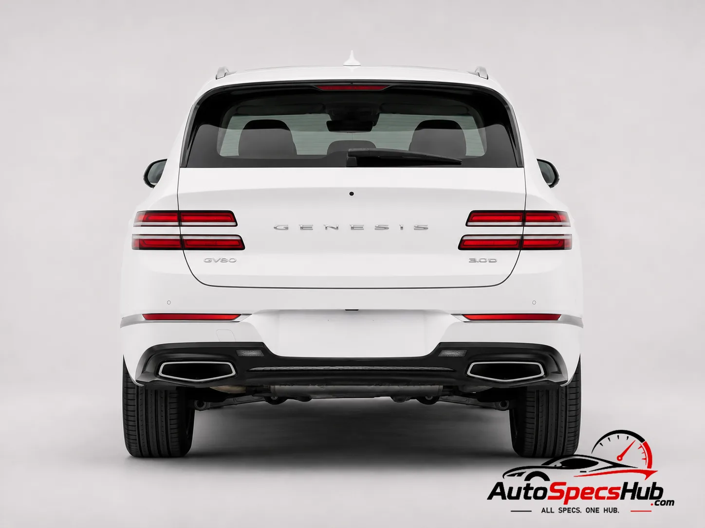 2021 Genesis GV80 3.0D rear view