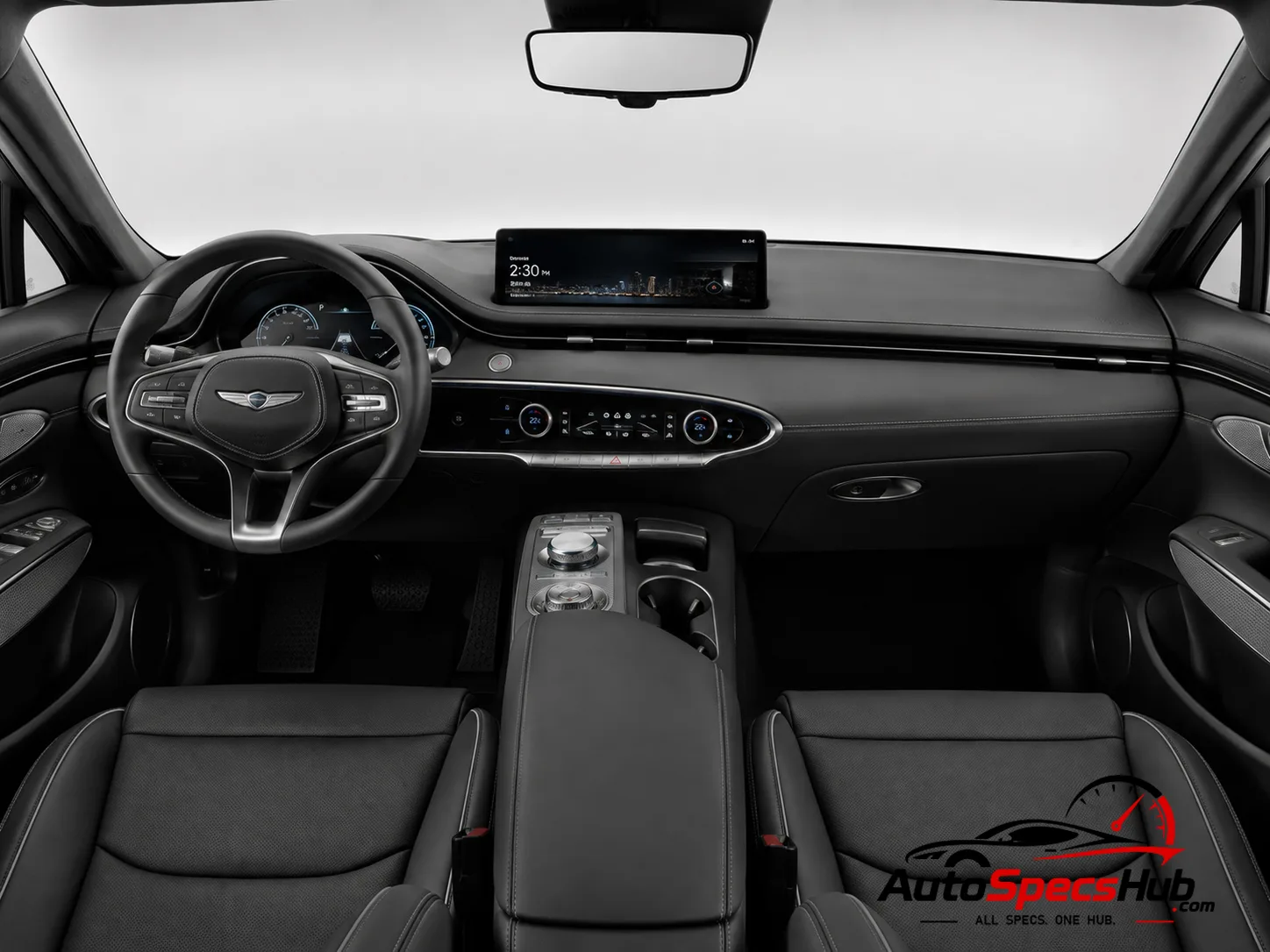 2022 Genesis GV70 Electrified interior dashboard and front cabin