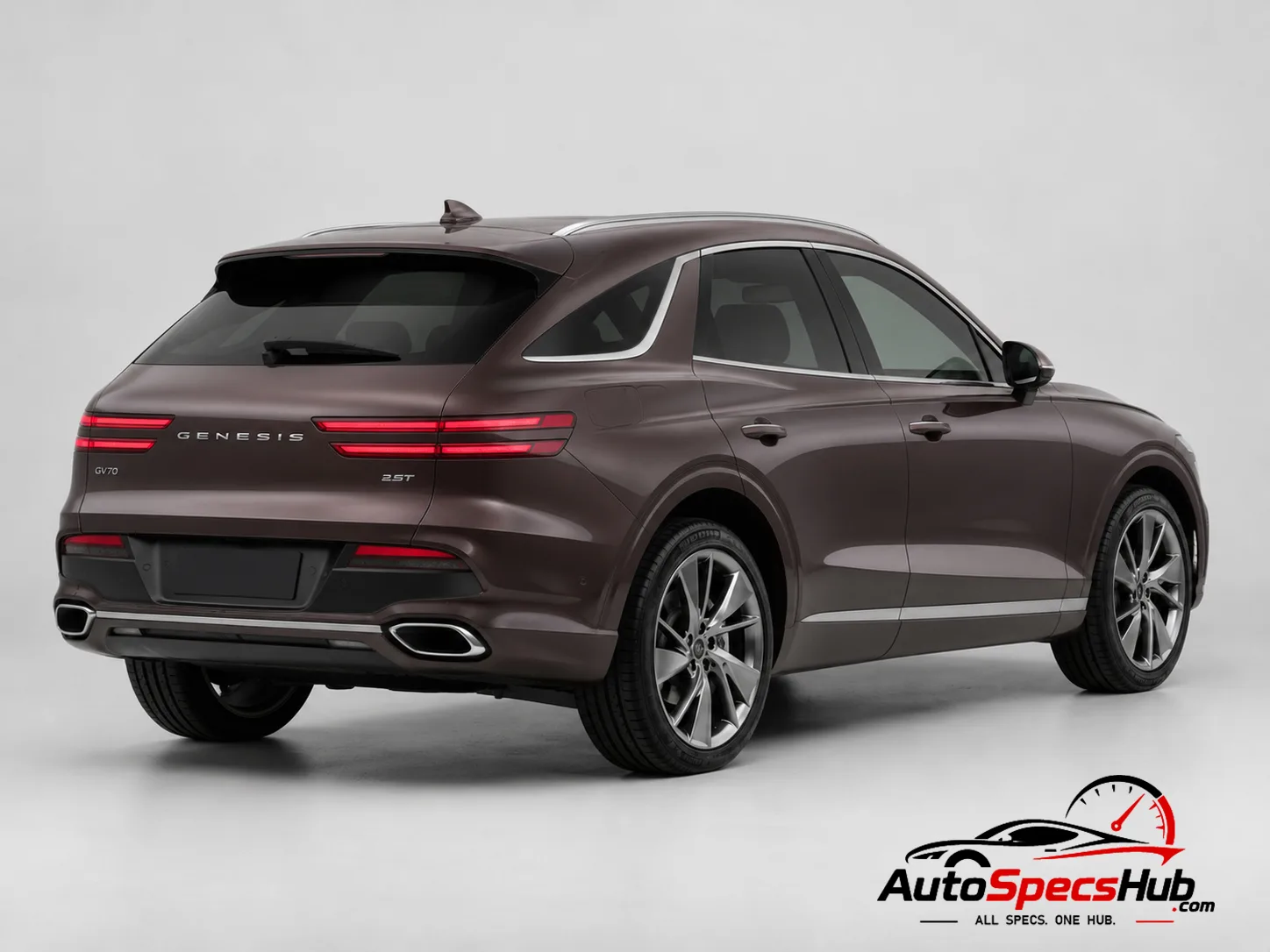 2021 Genesis GV70 2.5T rear three-quarter view