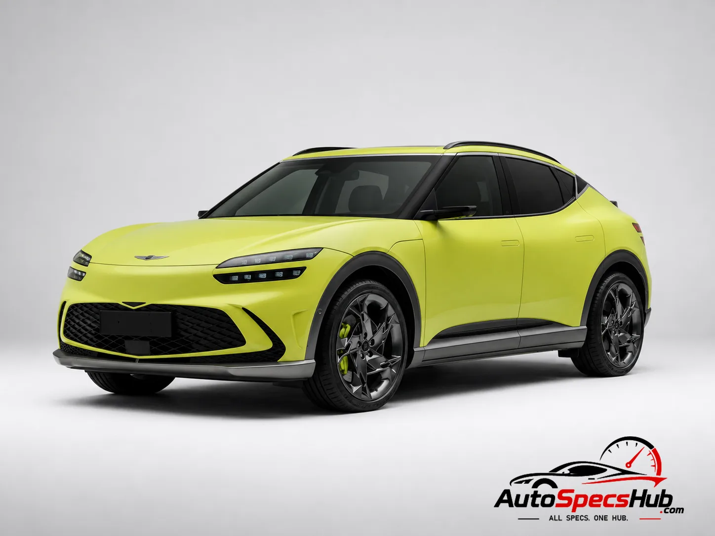 2022 Genesis GV60 Sport Plus front three-quarter view