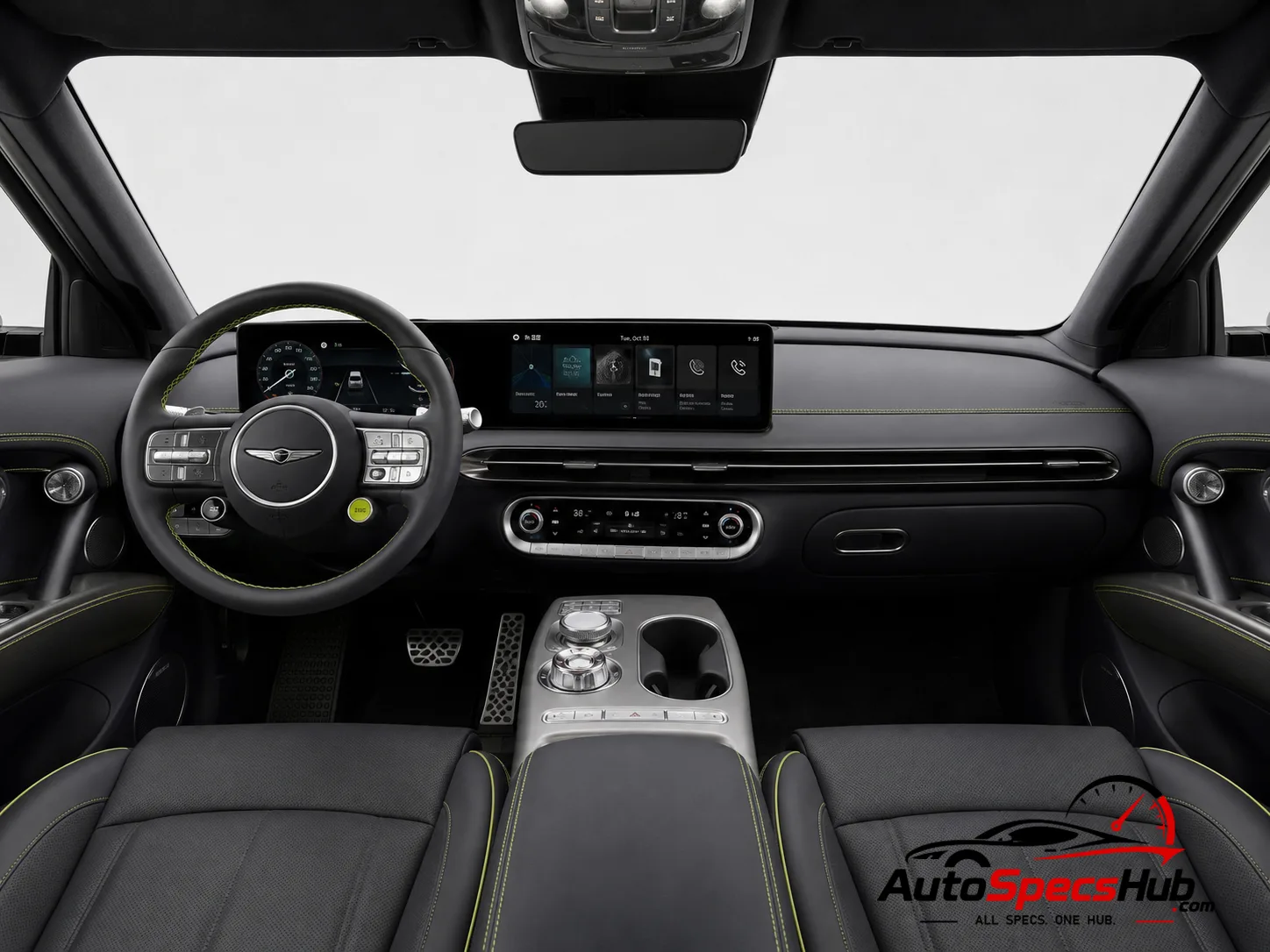 2022 Genesis GV60 Sport Plus interior dashboard and front cabin