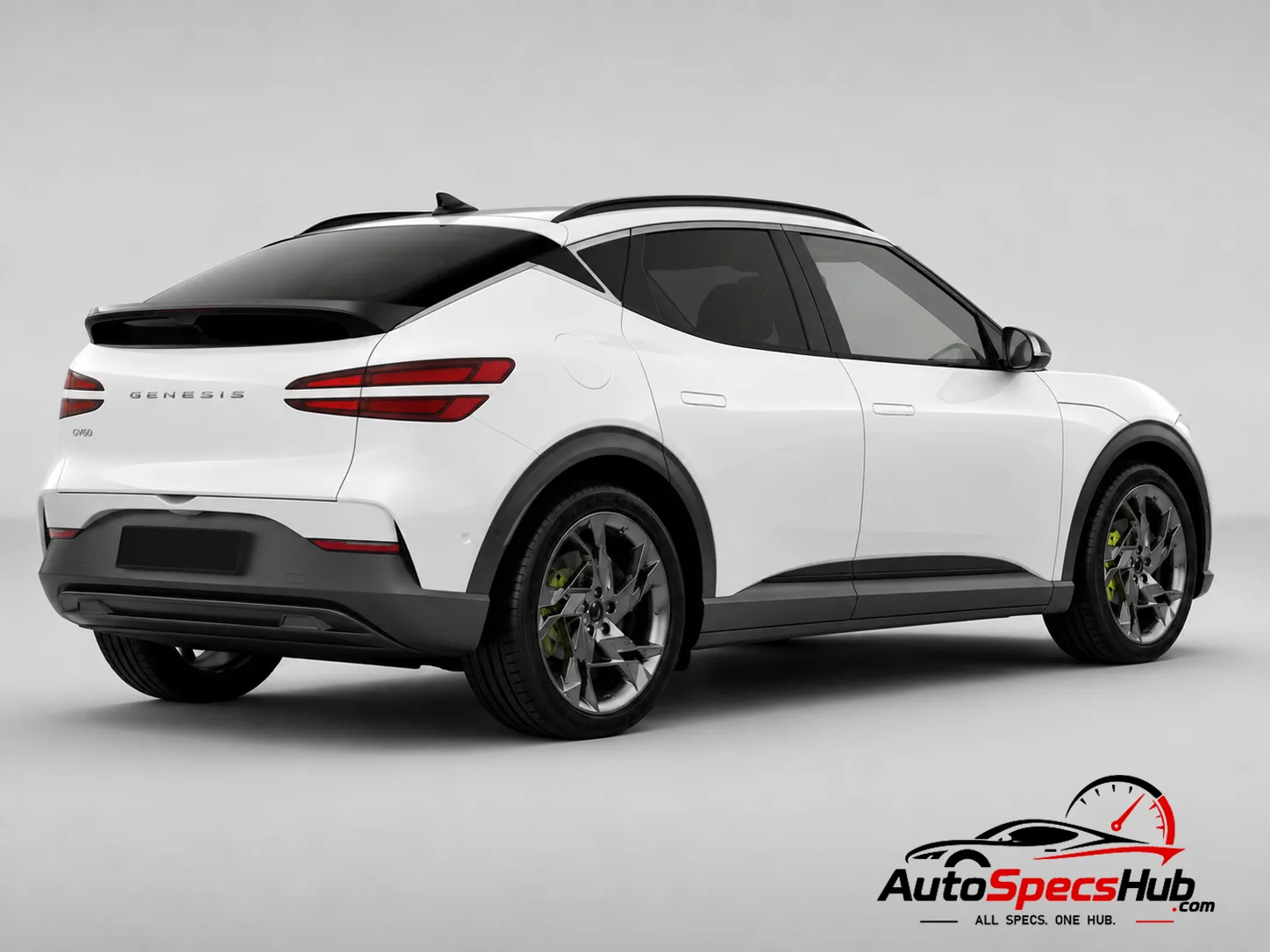 2022 Genesis GV60 Sport rear three-quarter view