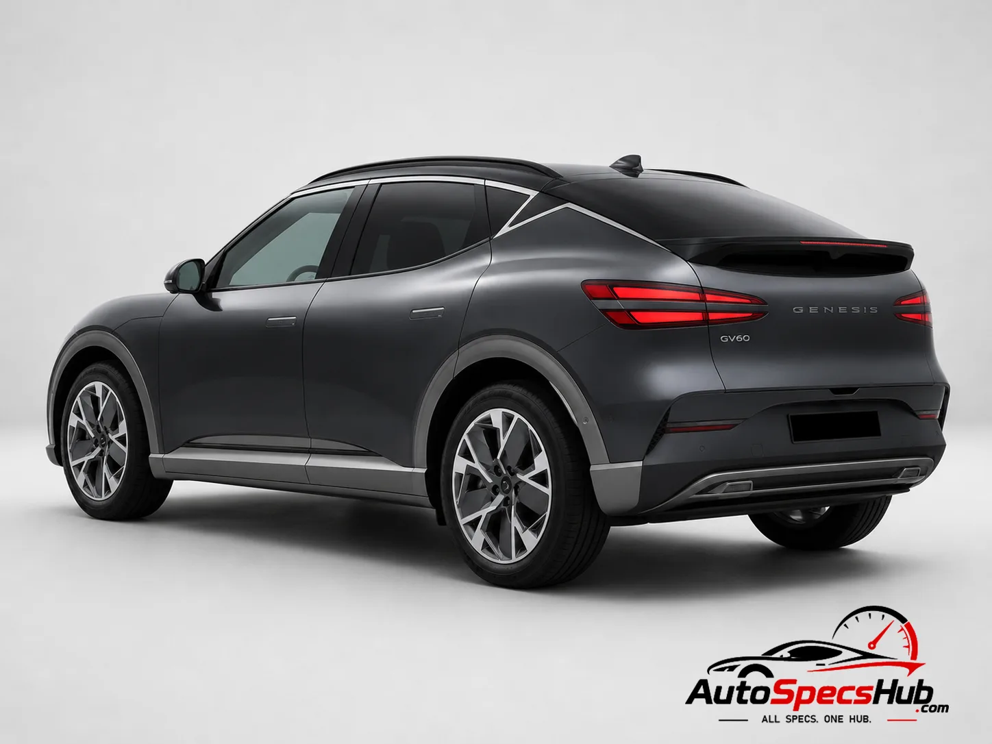 2022 Genesis GV60 Premium rear three-quarter view