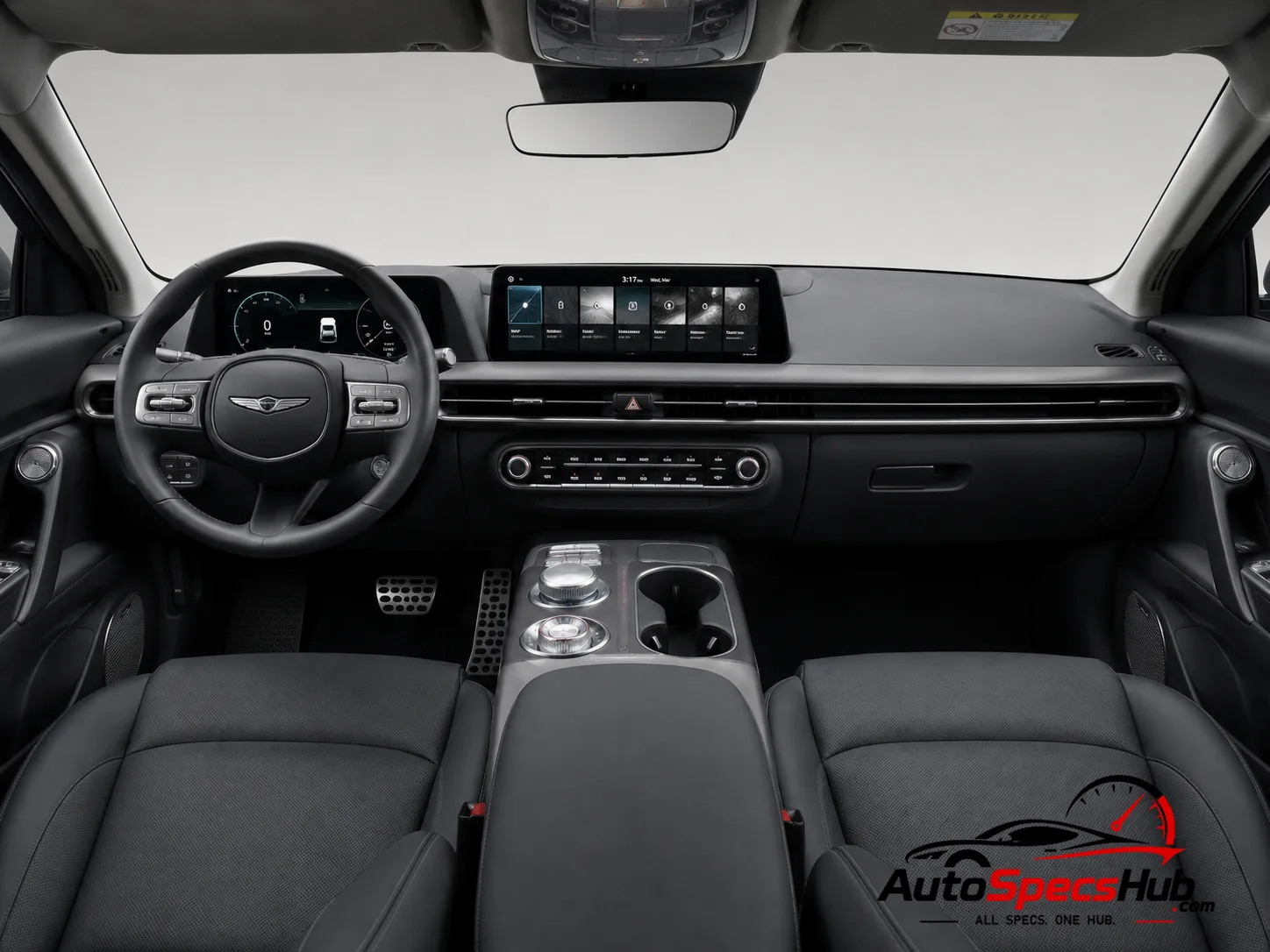 2022 Genesis GV60 Premium interior dashboard and front cabin
