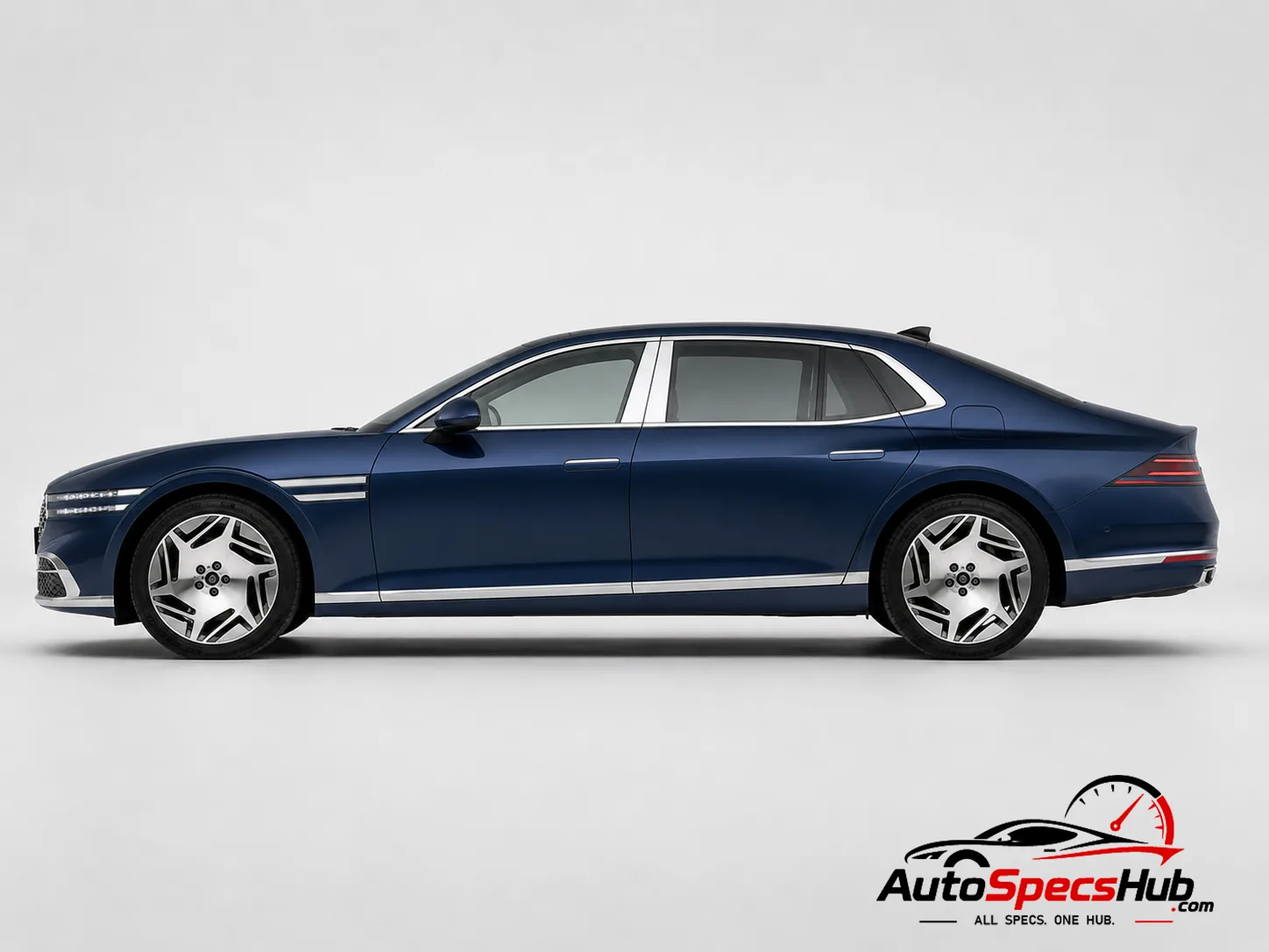 2023 Genesis G90 3.5T LWB side profile