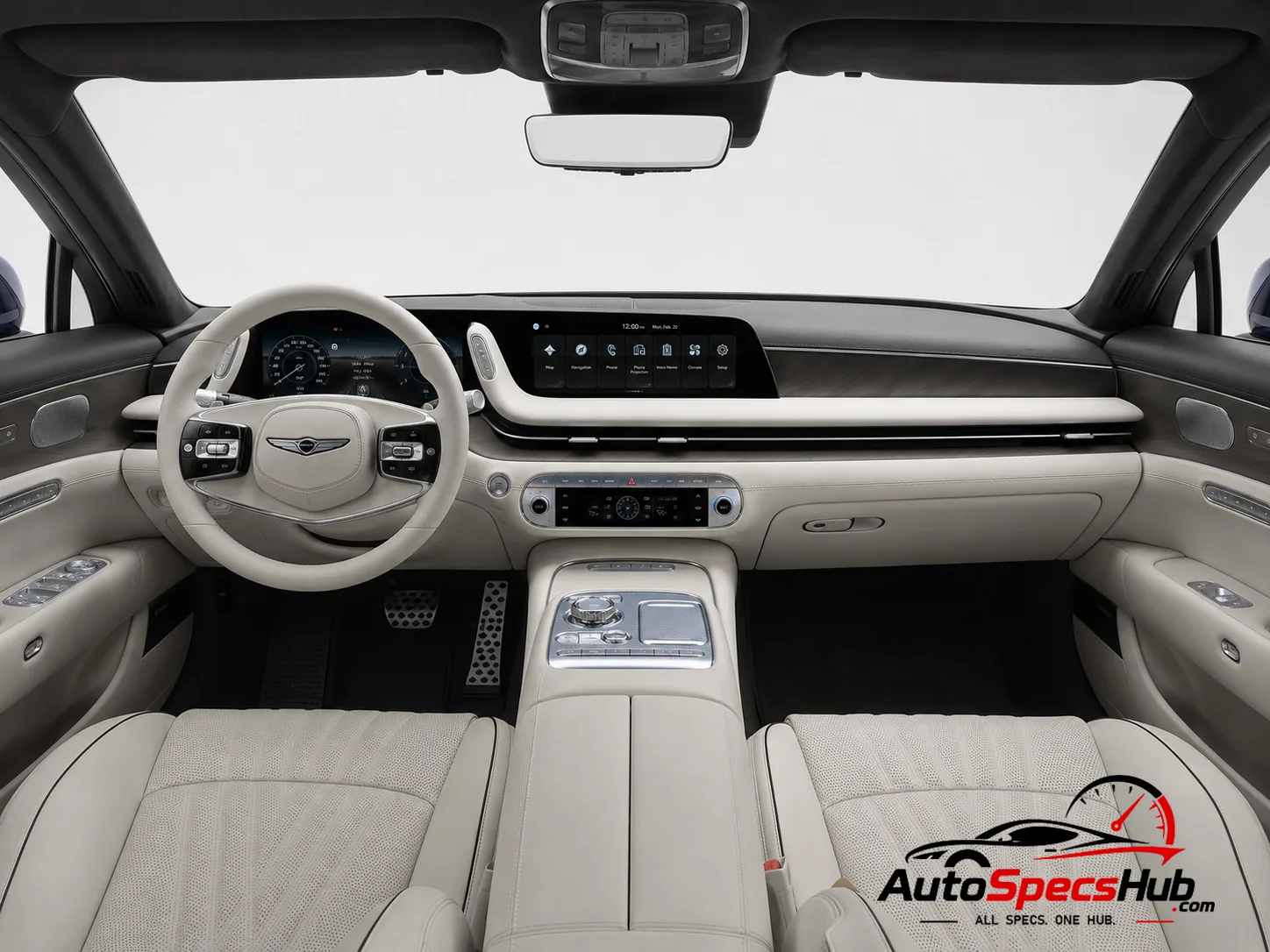 2023 Genesis G90 3.5T LWB interior dashboard and front cabin