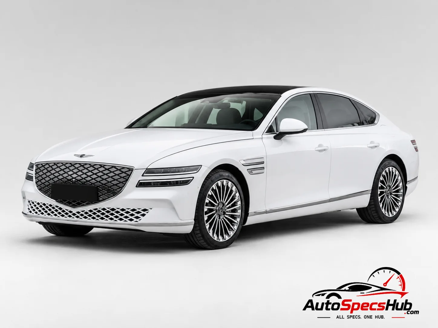 2022 Genesis G80 Electrified front three-quarter view