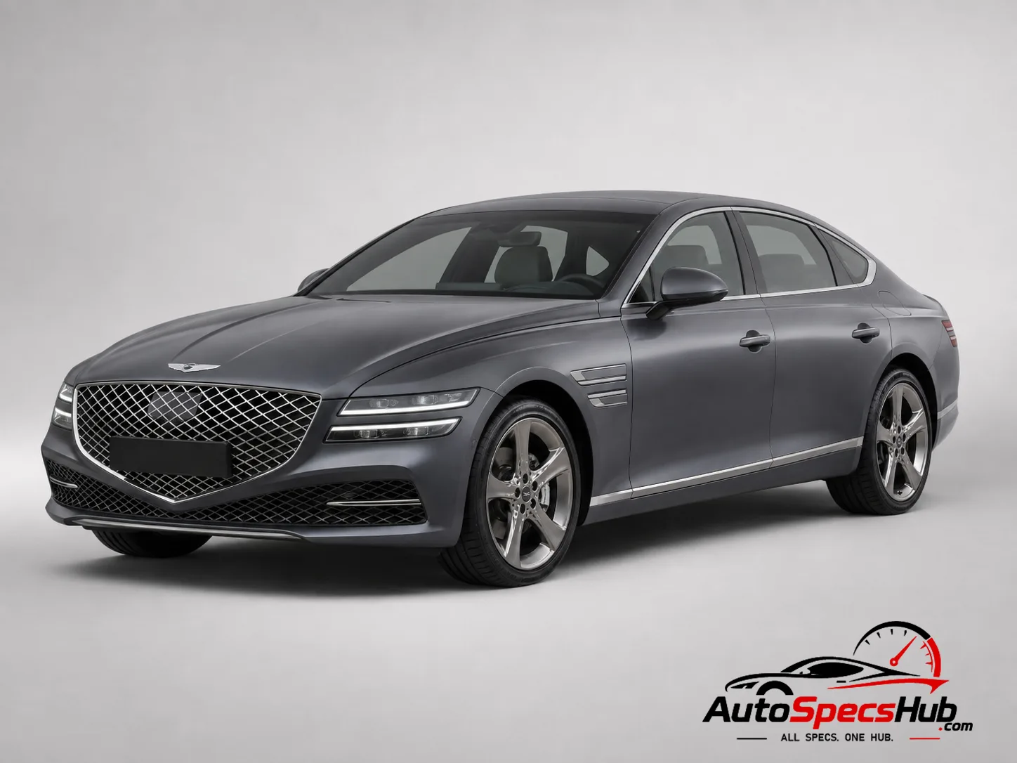 2021 Genesis G80 2.5T front three-quarter view