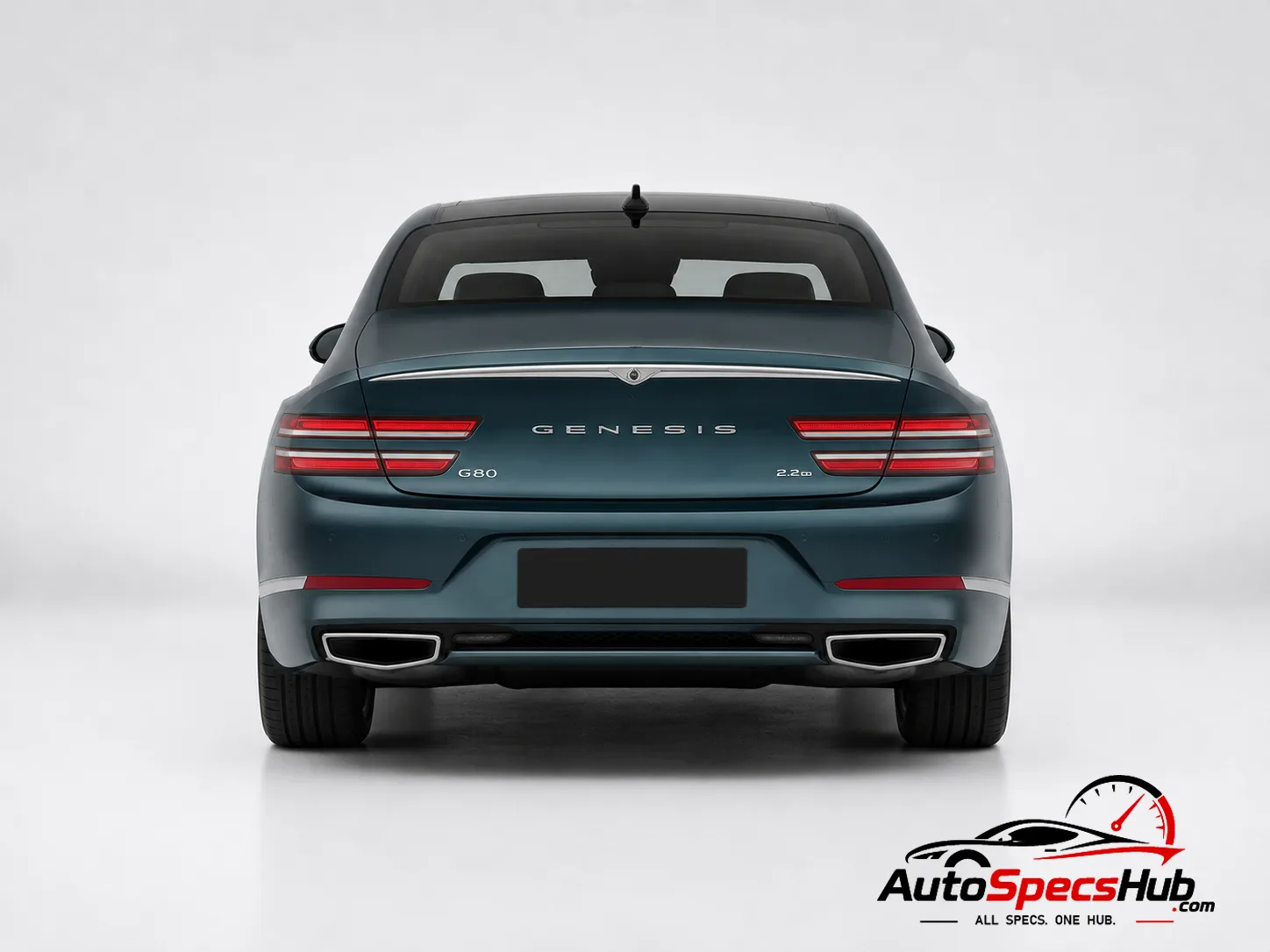 2021 Genesis G80 2.2D rear view