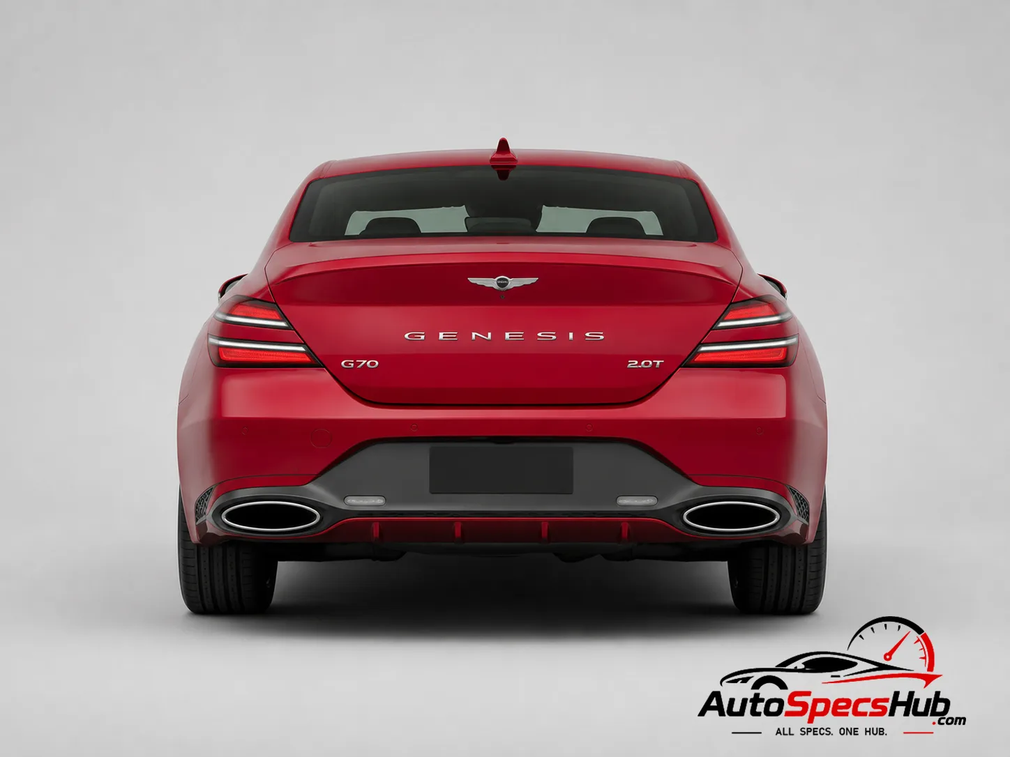 2021 Genesis G70 2.0T Plus rear view