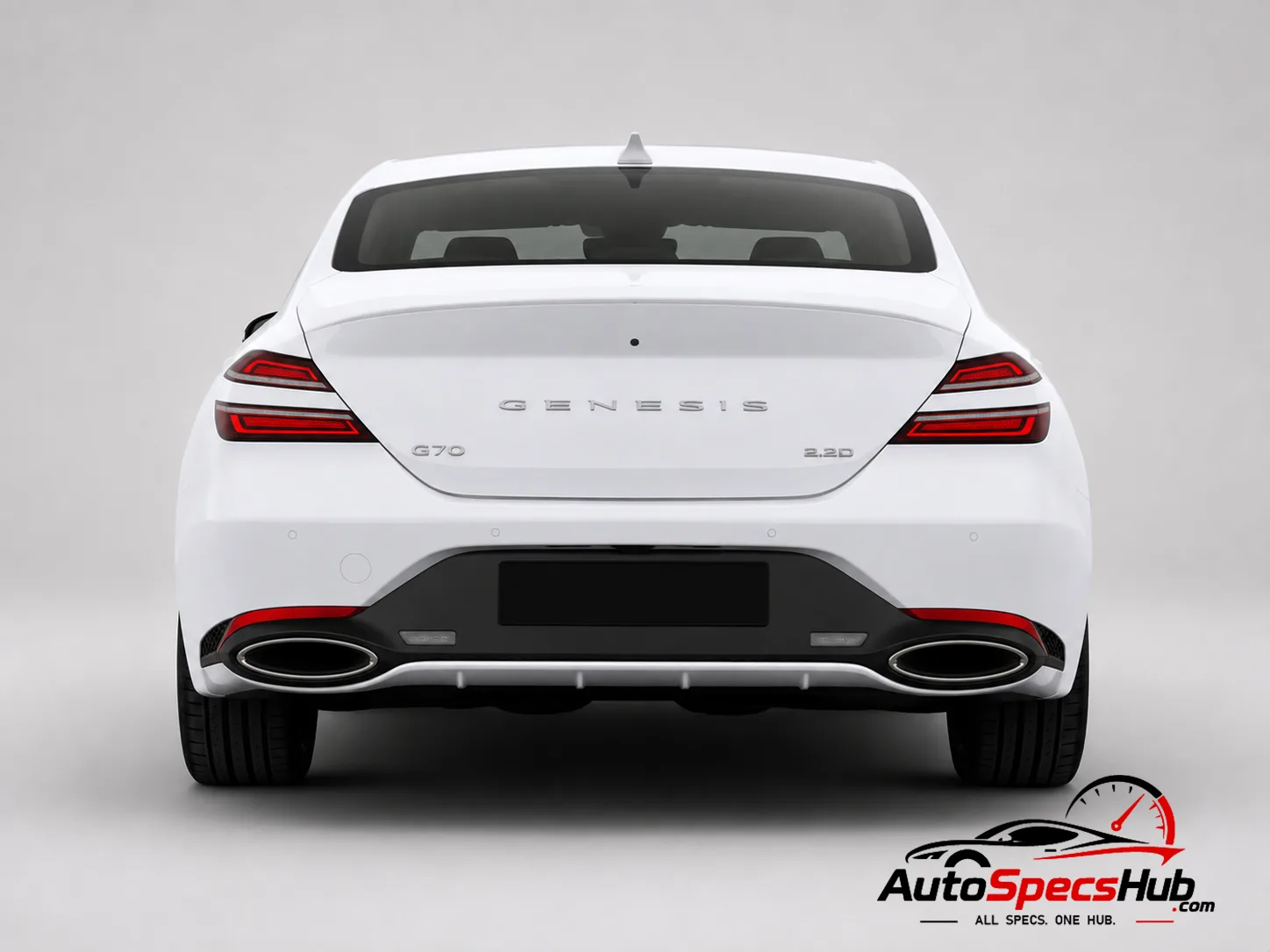 2021 Genesis G70 2.2D rear view