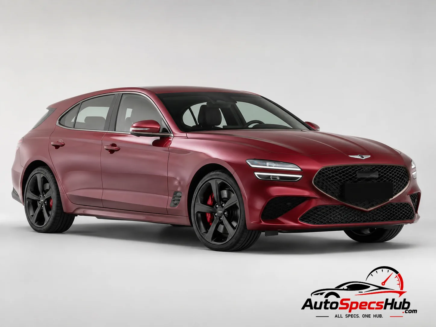 2021 Genesis G70 Shooting Brake 2.0T front three-quarter view