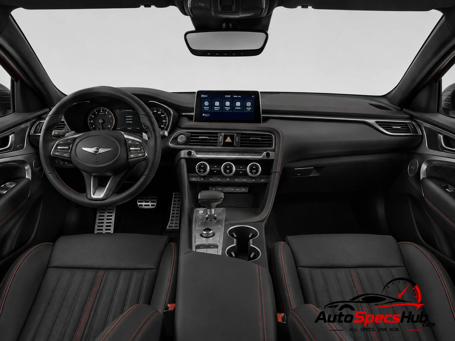 2021 Genesis G70 Shooting Brake 2.0T interior dashboard and front cabin