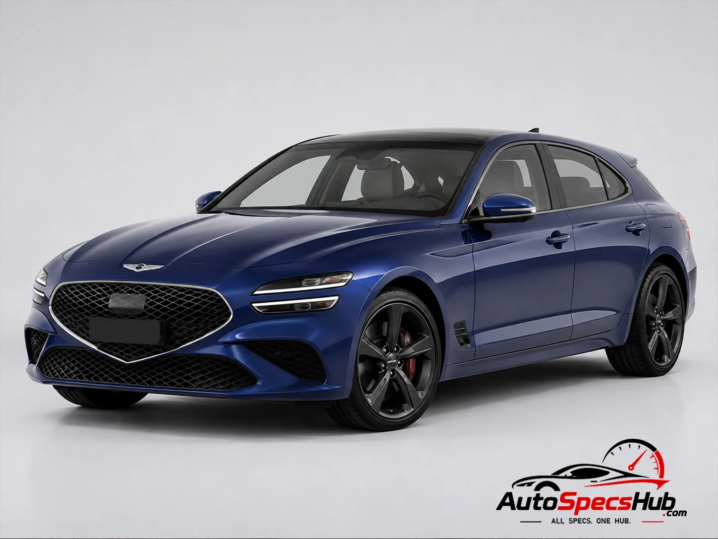 2021 Genesis G70 Shooting Brake 2.2D front three-quarter view
