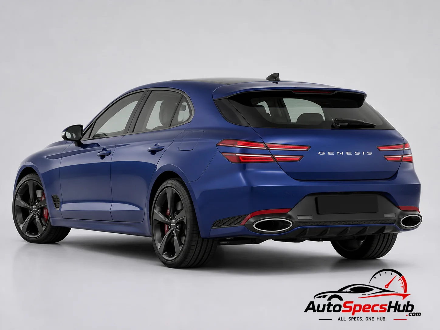 2021 Genesis G70 Shooting Brake 2.2D rear three-quarter view