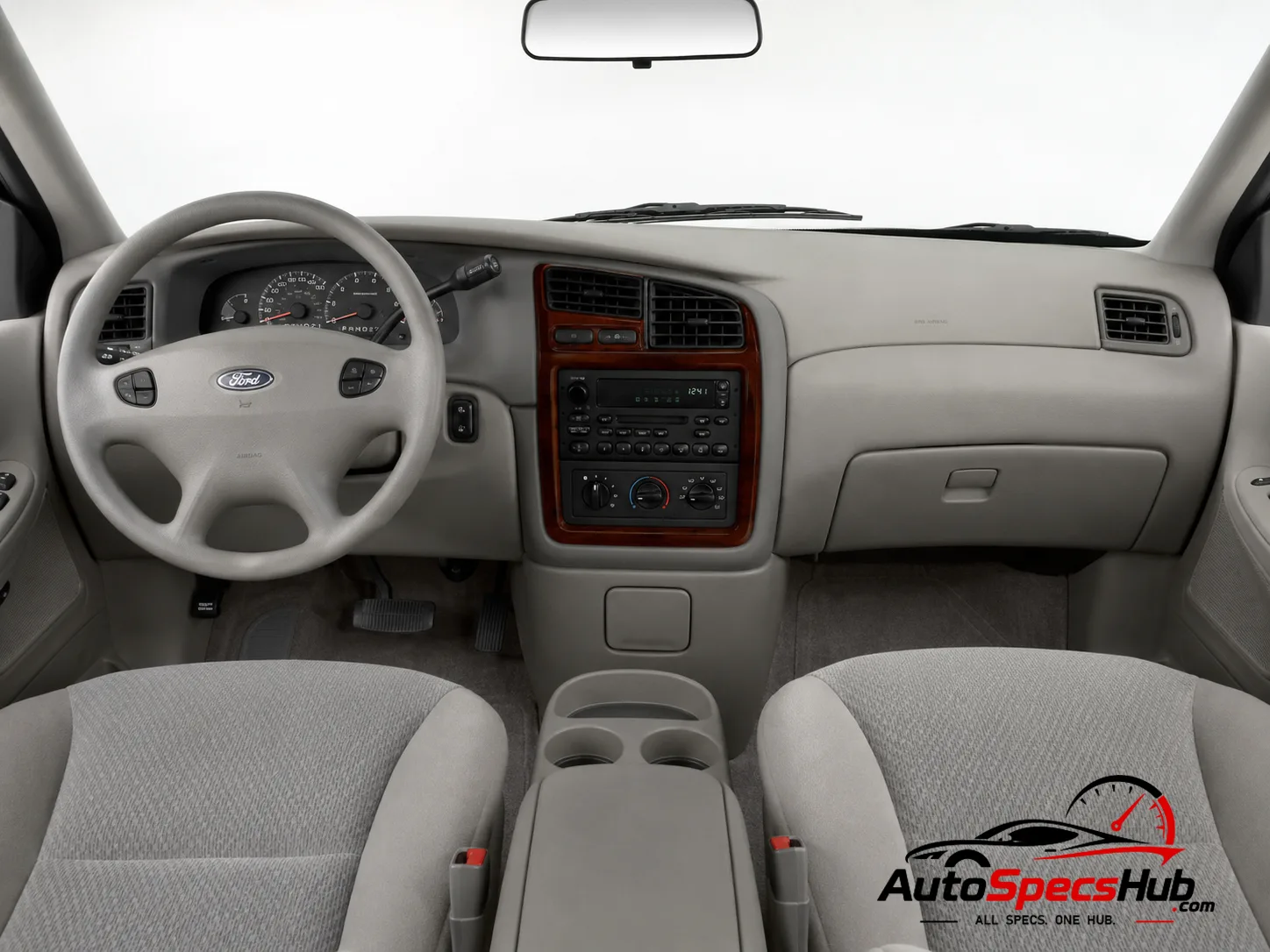 1998 Ford Windstar 3.0 V6 interior dashboard and front cabin