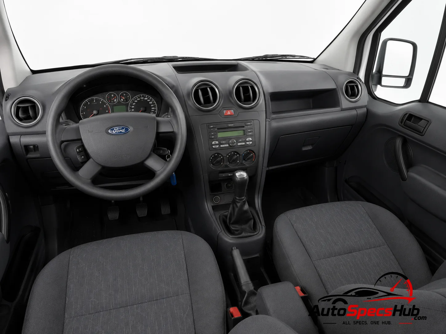 2010 Ford Tourneo Connect 1.8 TDCi LWB 110 interior dashboard and front cabin