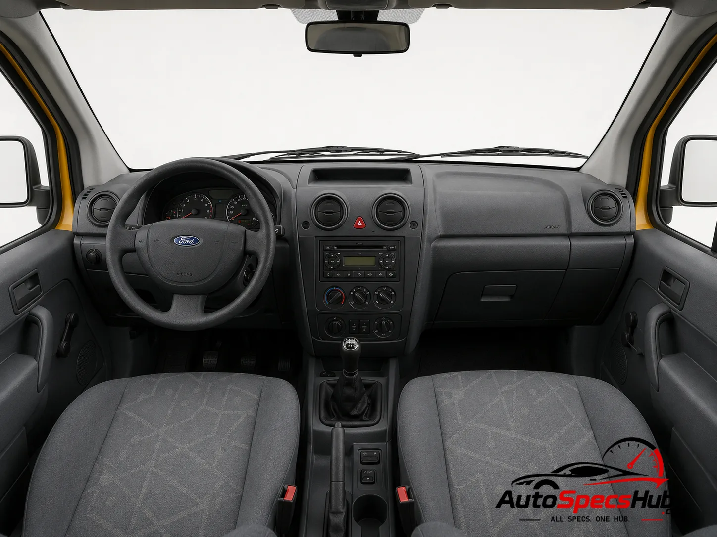 2008 Ford Tourneo Connect 1.8 TDCi LWB 90 interior dashboard and front cabin