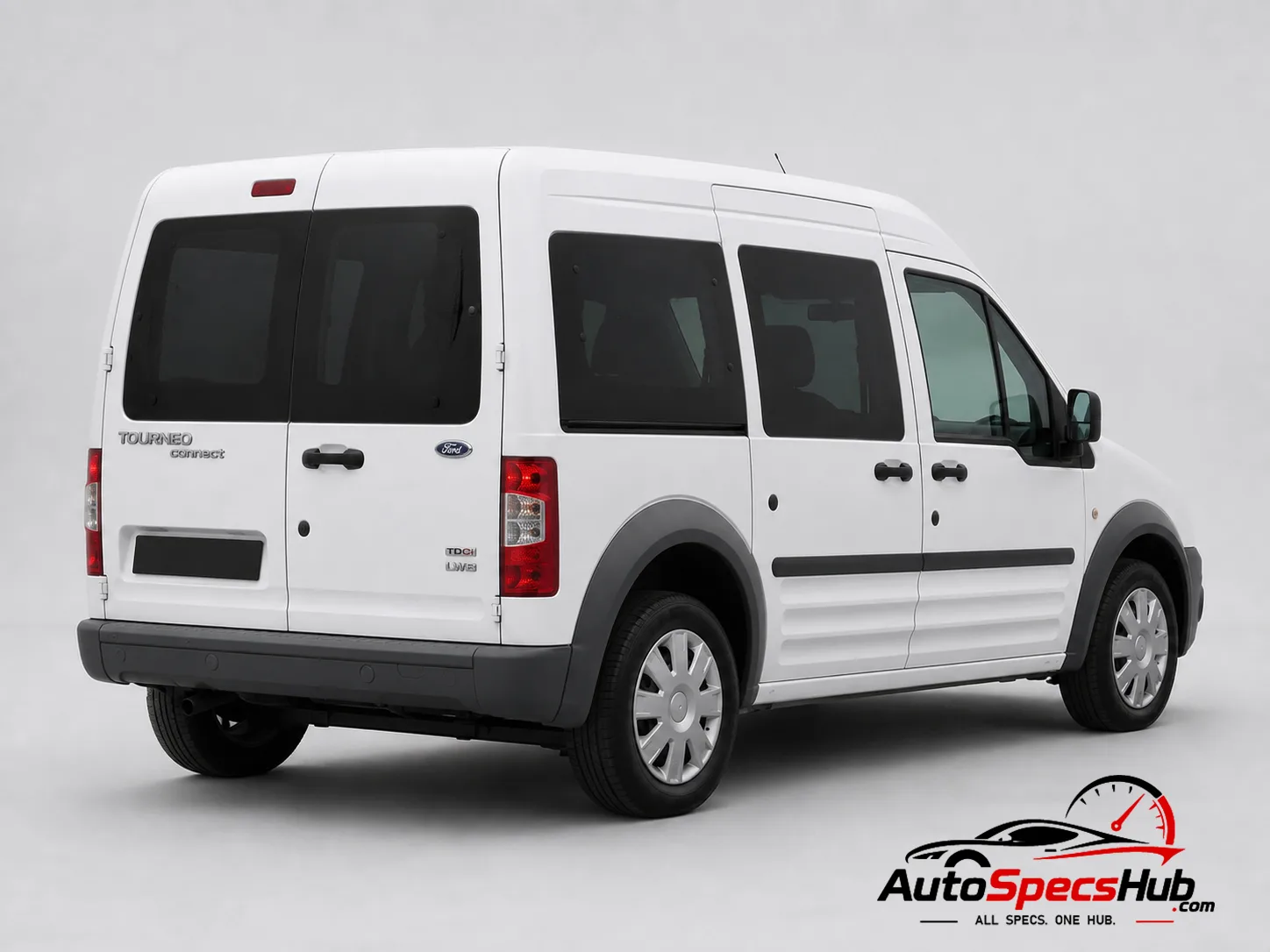 2010 Ford Tourneo Connect 1.8 TDCi LWB 90 rear three-quarter view