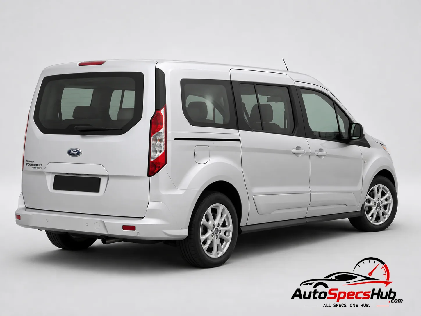 2013 Ford Grand Tourneo Connect 1.6 EcoBoost rear three-quarter view