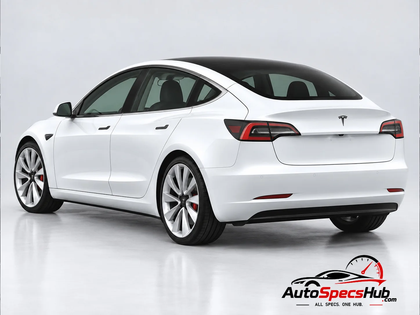 2018 Tesla Model 3 Performance rear three-quarter view