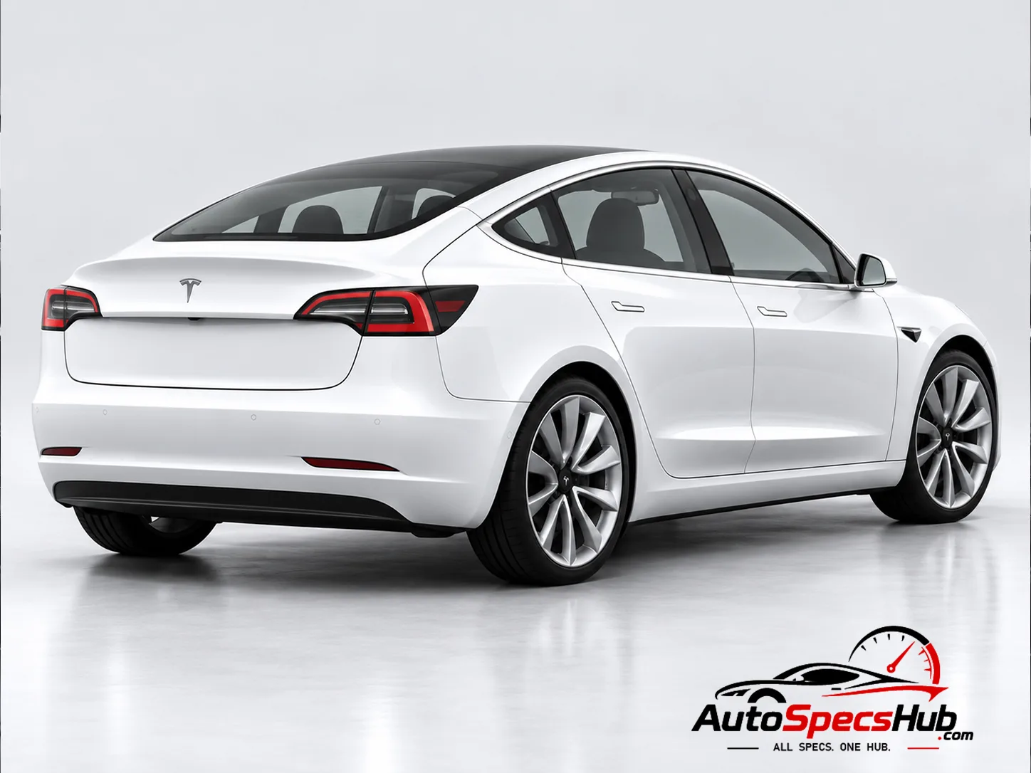 2017 Tesla Model 3 rear three-quarter view