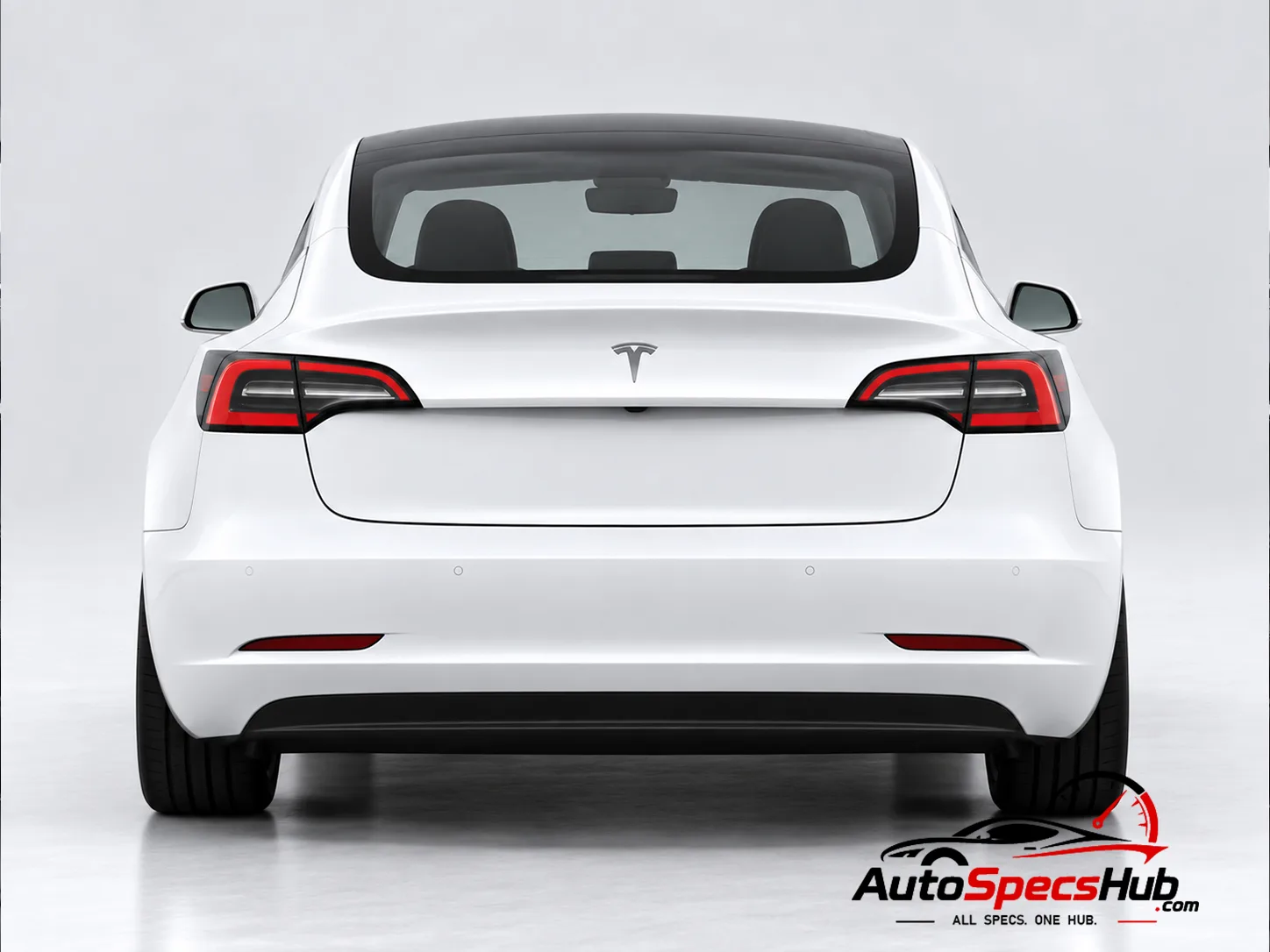 2017 Tesla Model 3 rear view