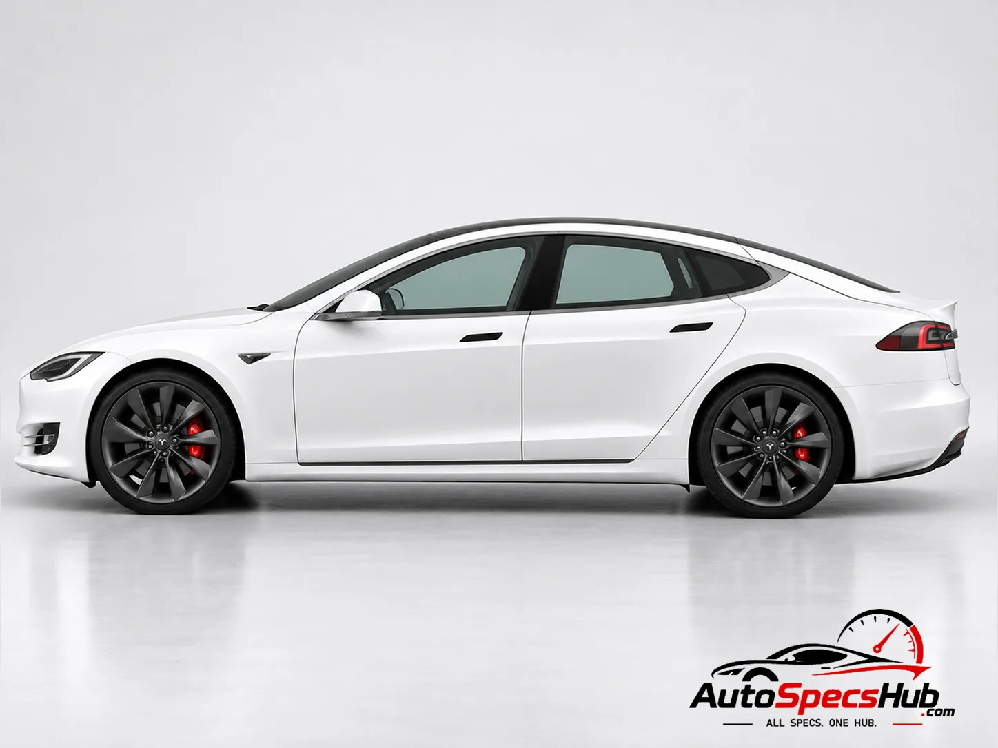 2016 Tesla Model S P100D side profile