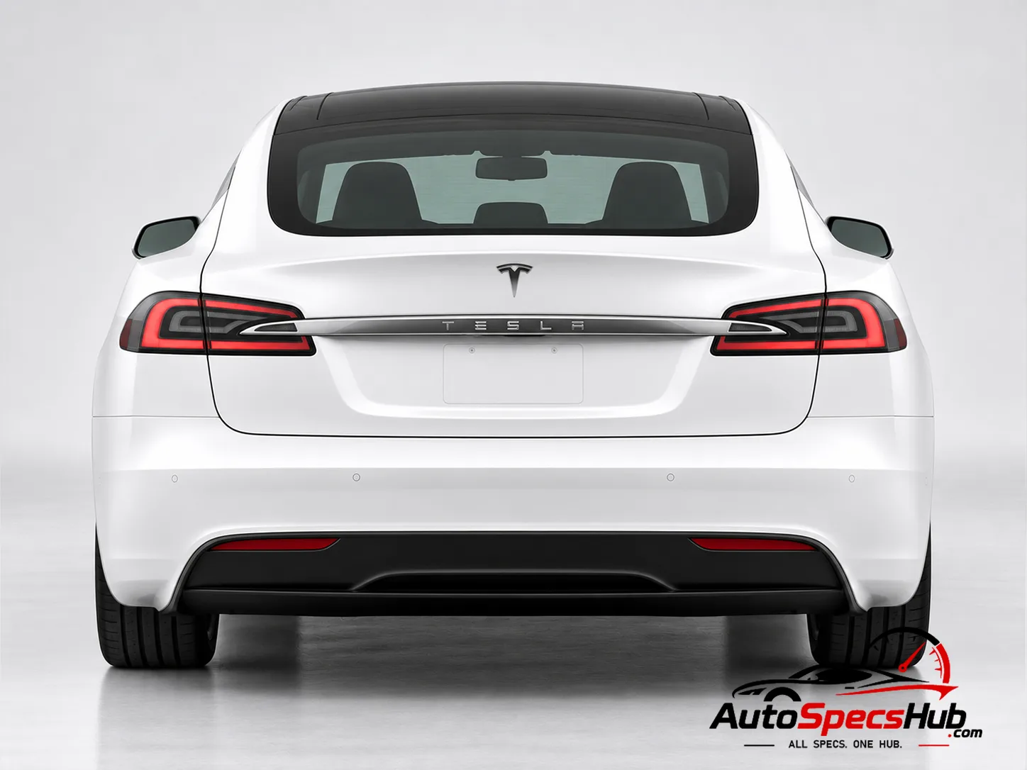 2016 Tesla Model S P100D rear view