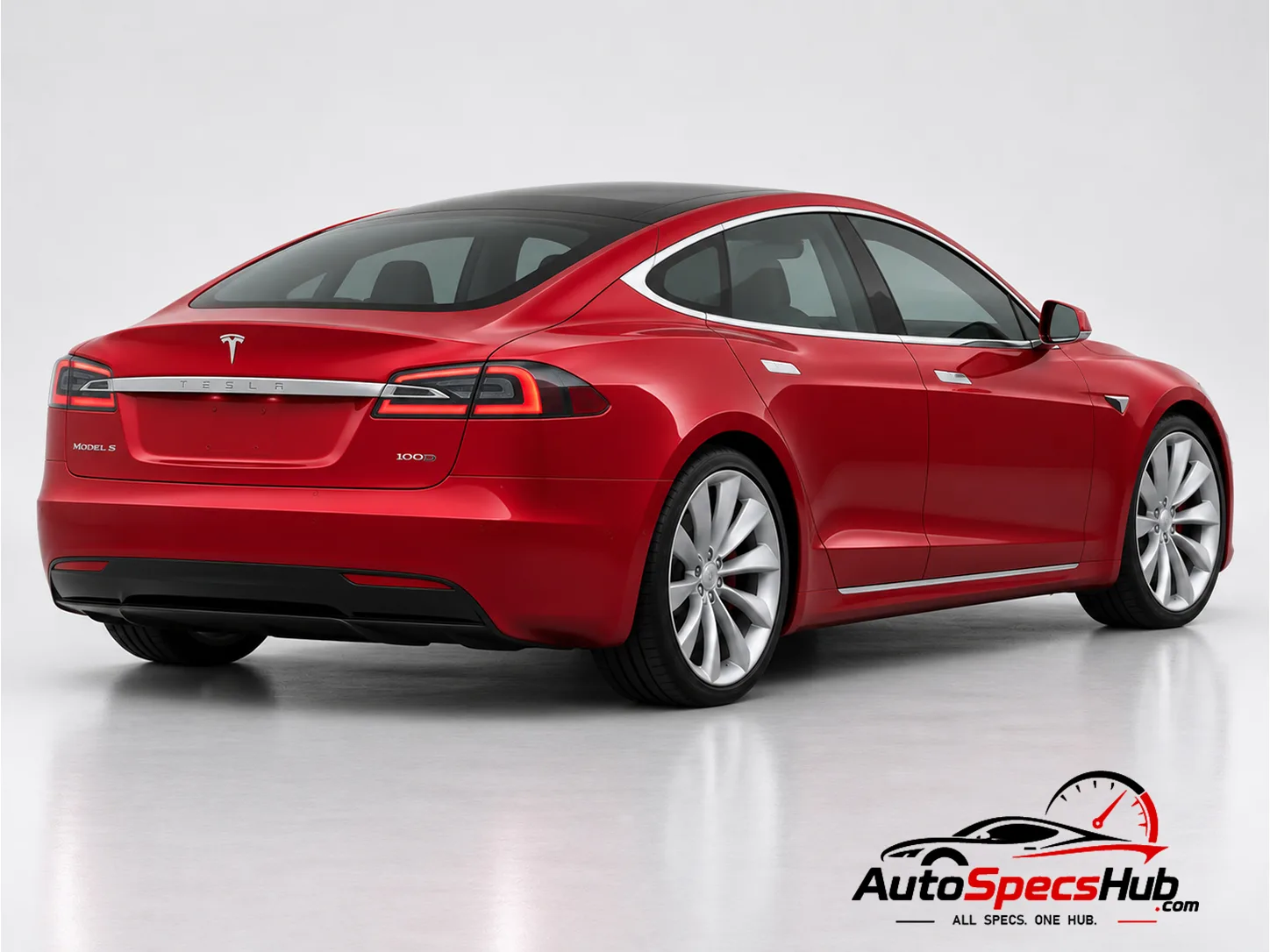 2017 Tesla Model S 100D rear three-quarter view
