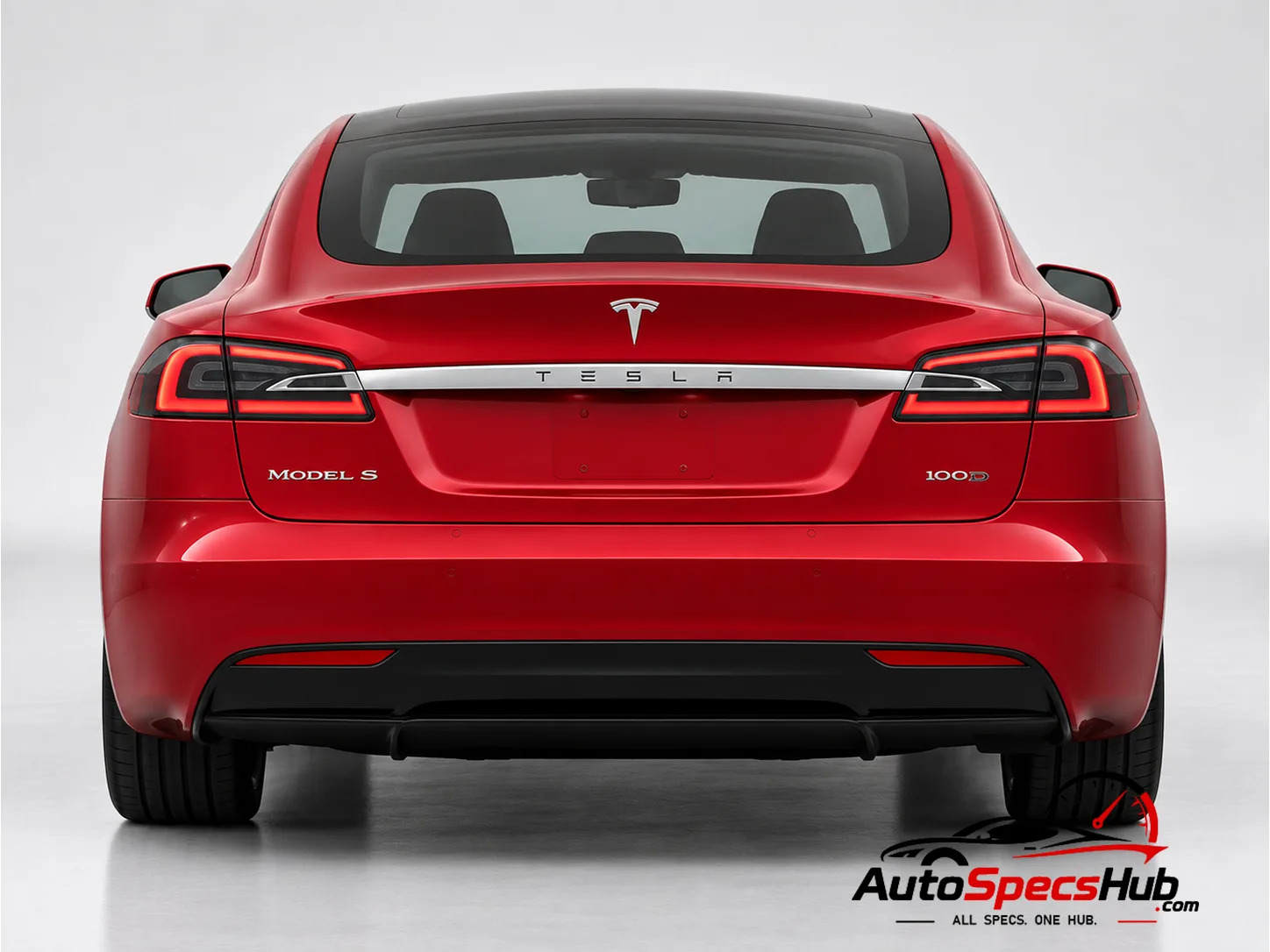 2017 Tesla Model S 100D rear view