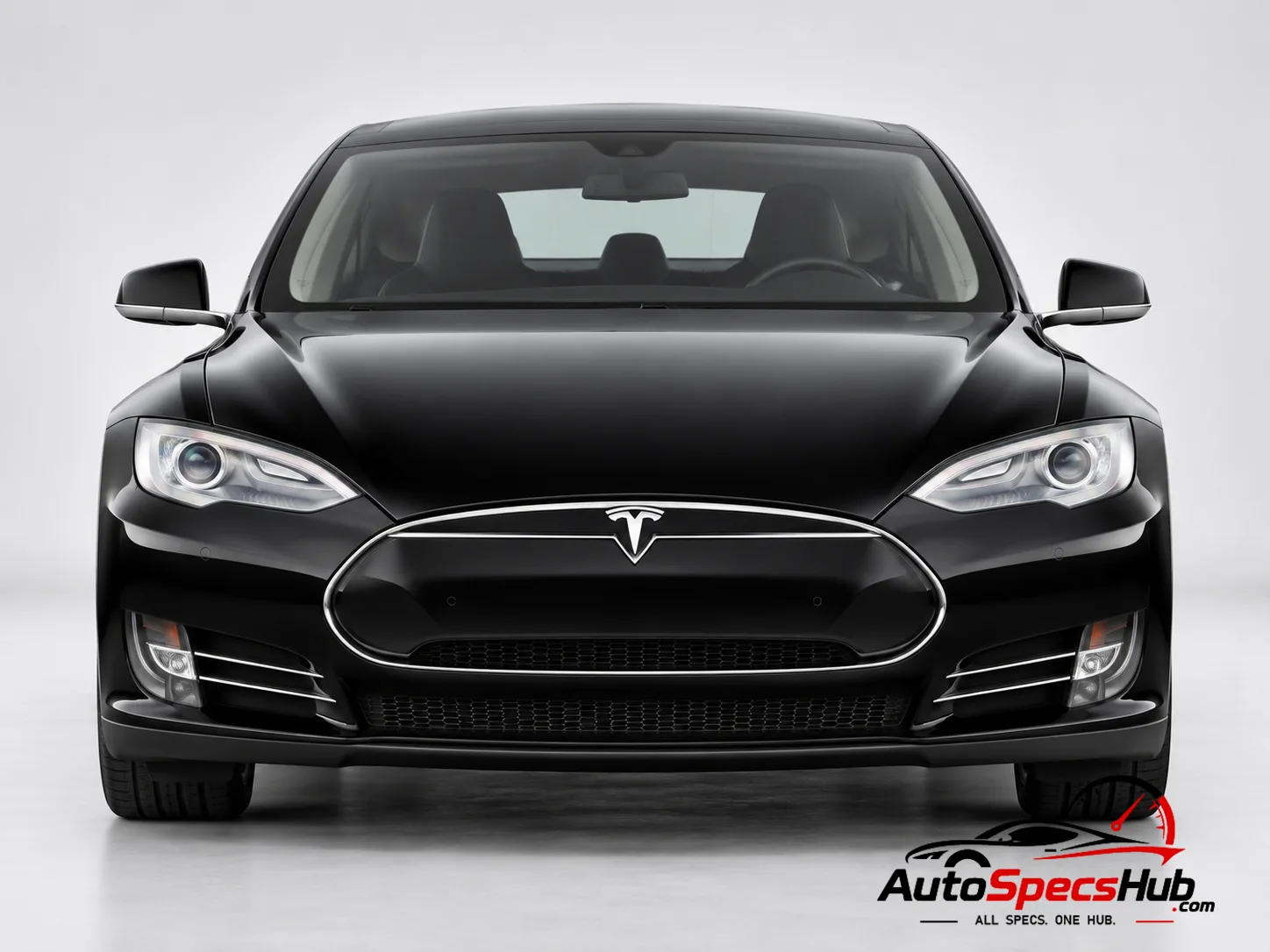 2015 Tesla Model S 90D front view