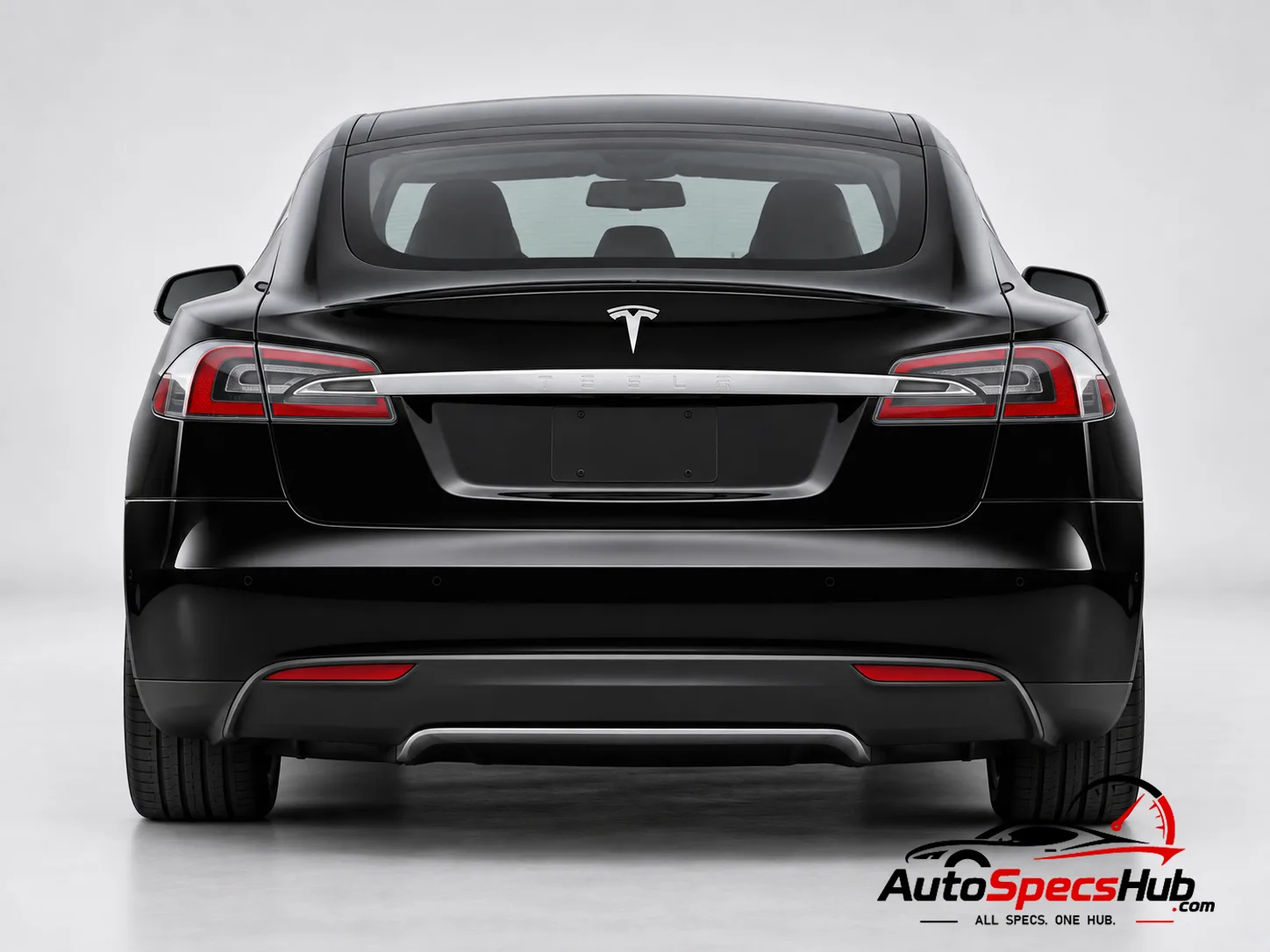 2015 Tesla Model S 70D rear view