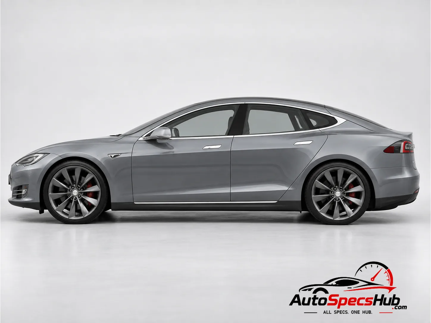 2013 Tesla Model S P85 side profile