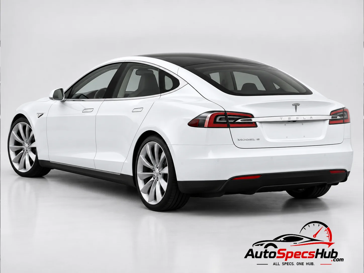 2014 Tesla Model S 60 rear three-quarter view