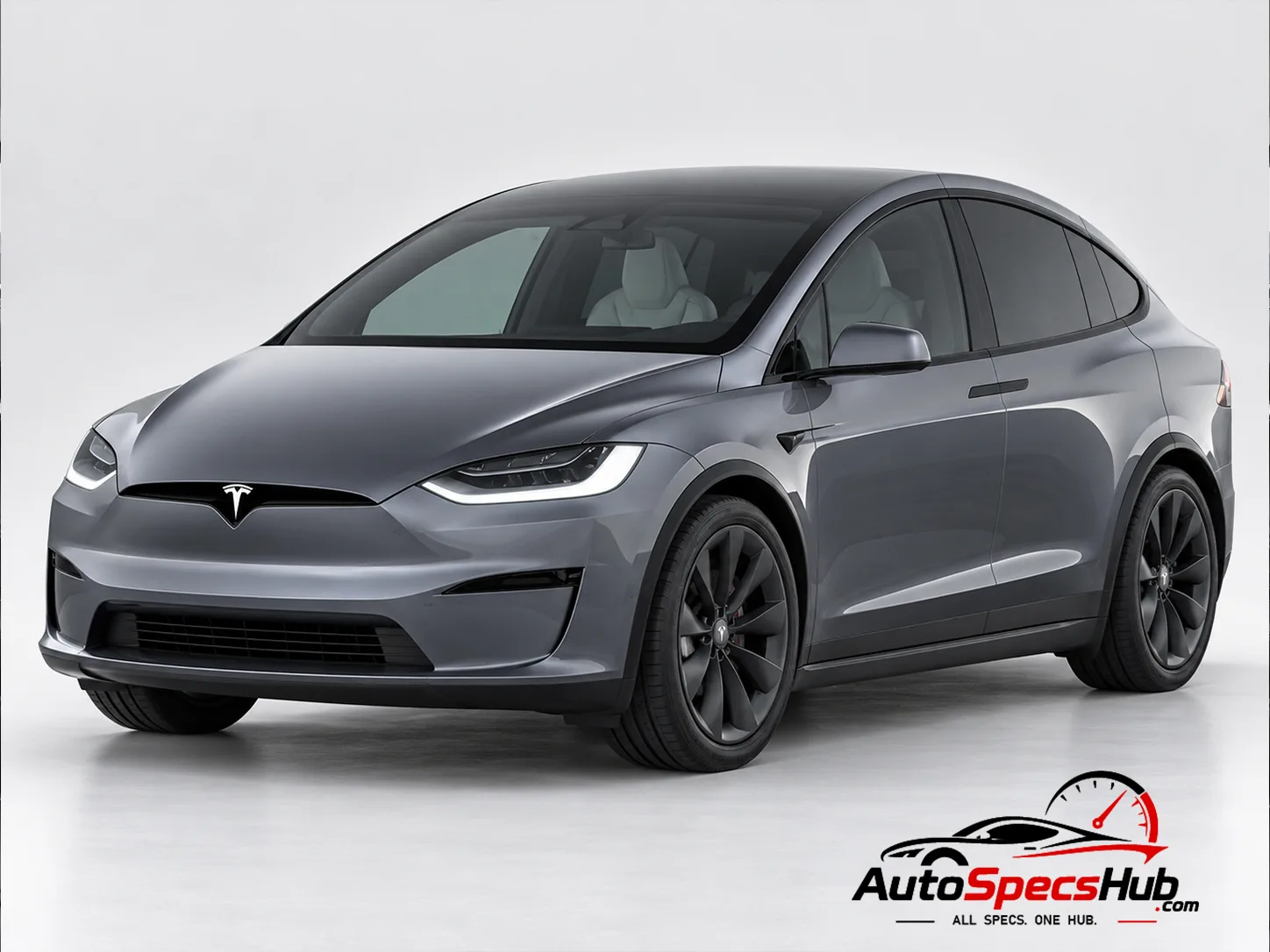 2021 Tesla Model X Plaid front three-quarter view