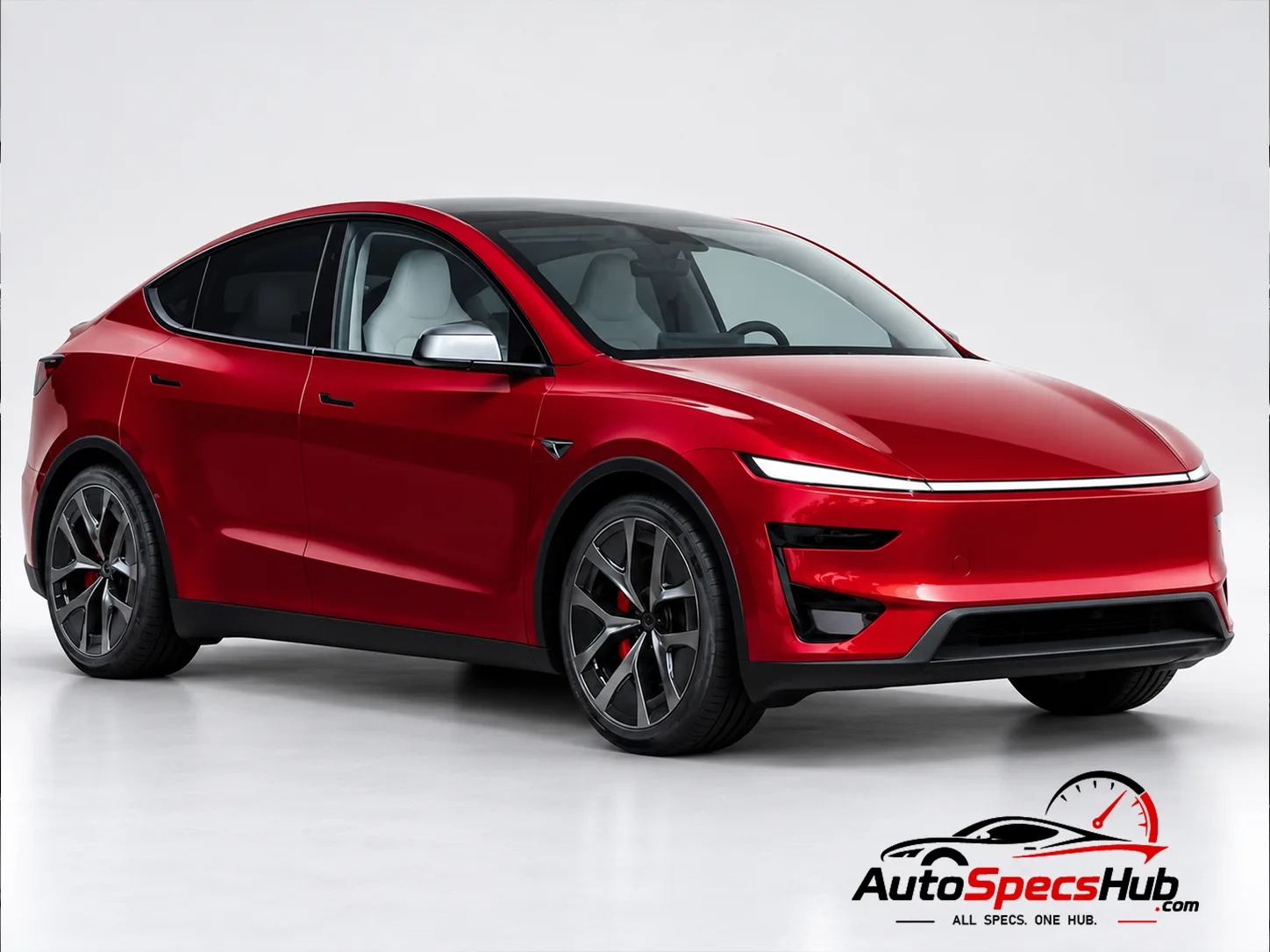 2025 Tesla Model Y Performance front three-quarter view