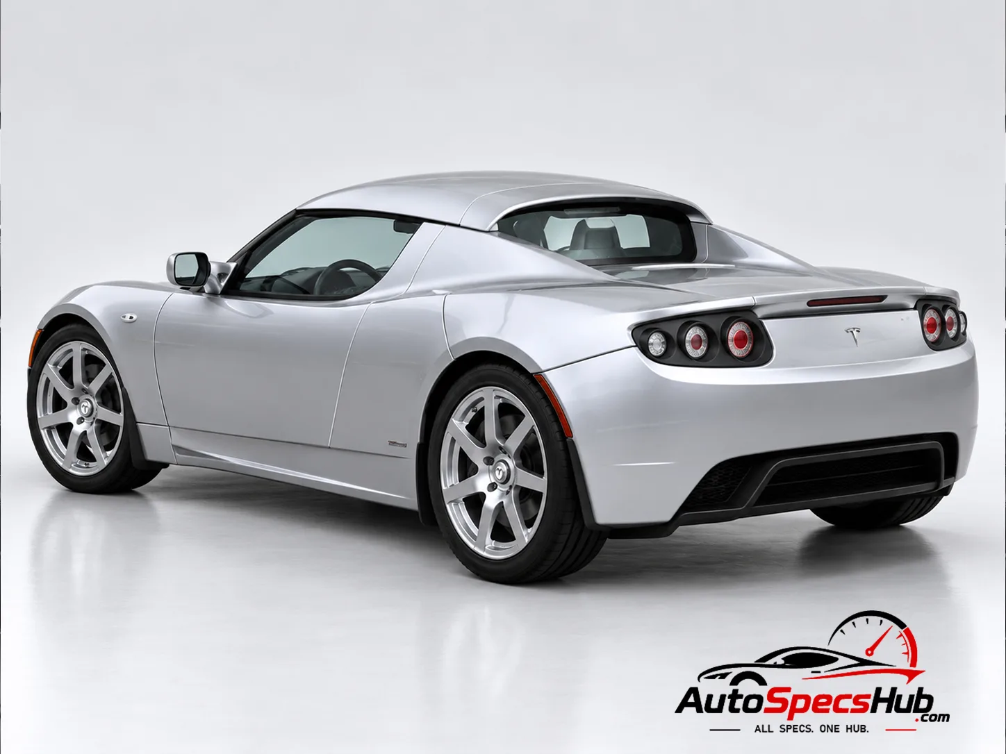 2009 Tesla Roadster rear three-quarter view