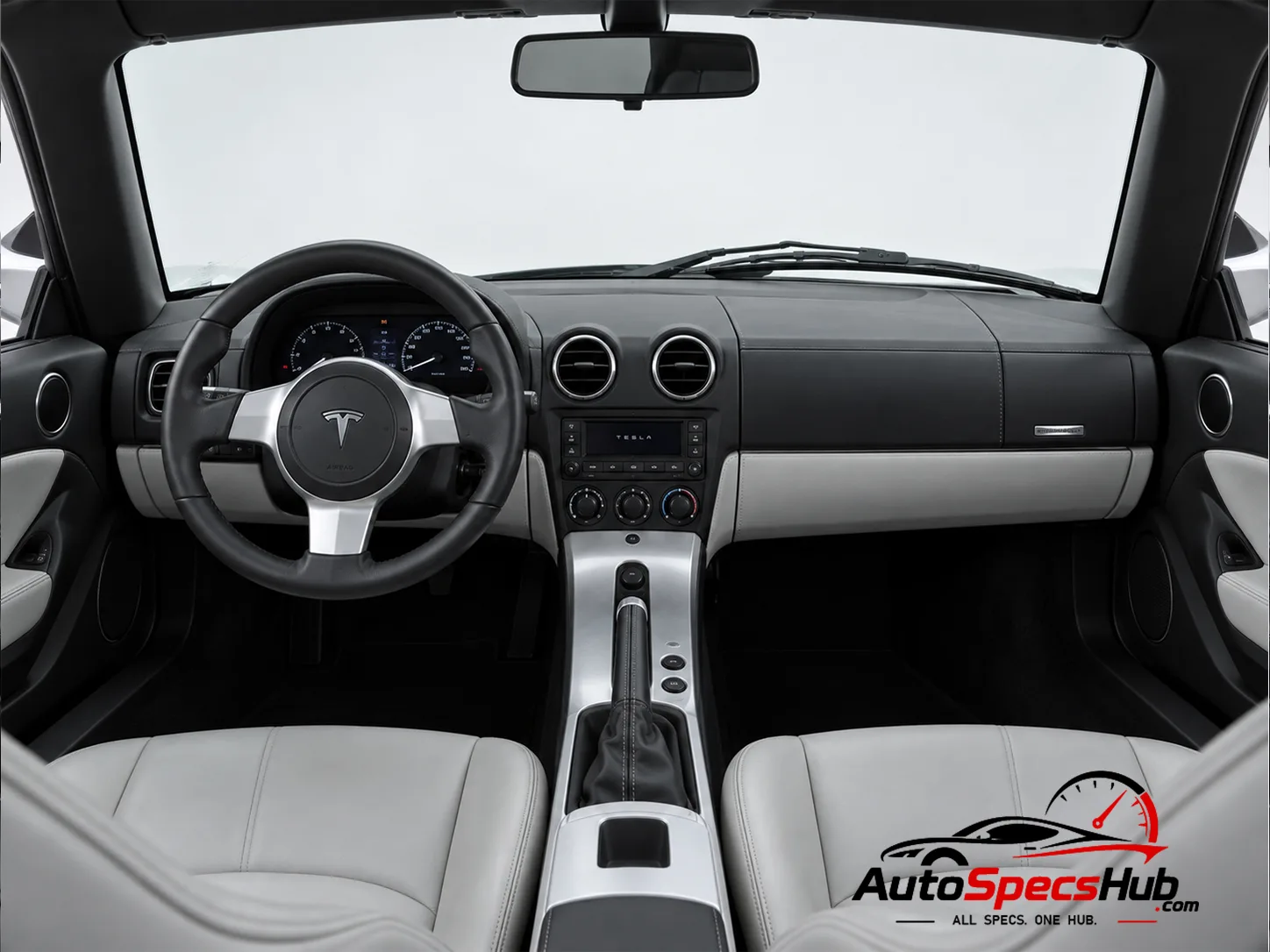 2009 Tesla Roadster interior cockpit and seats