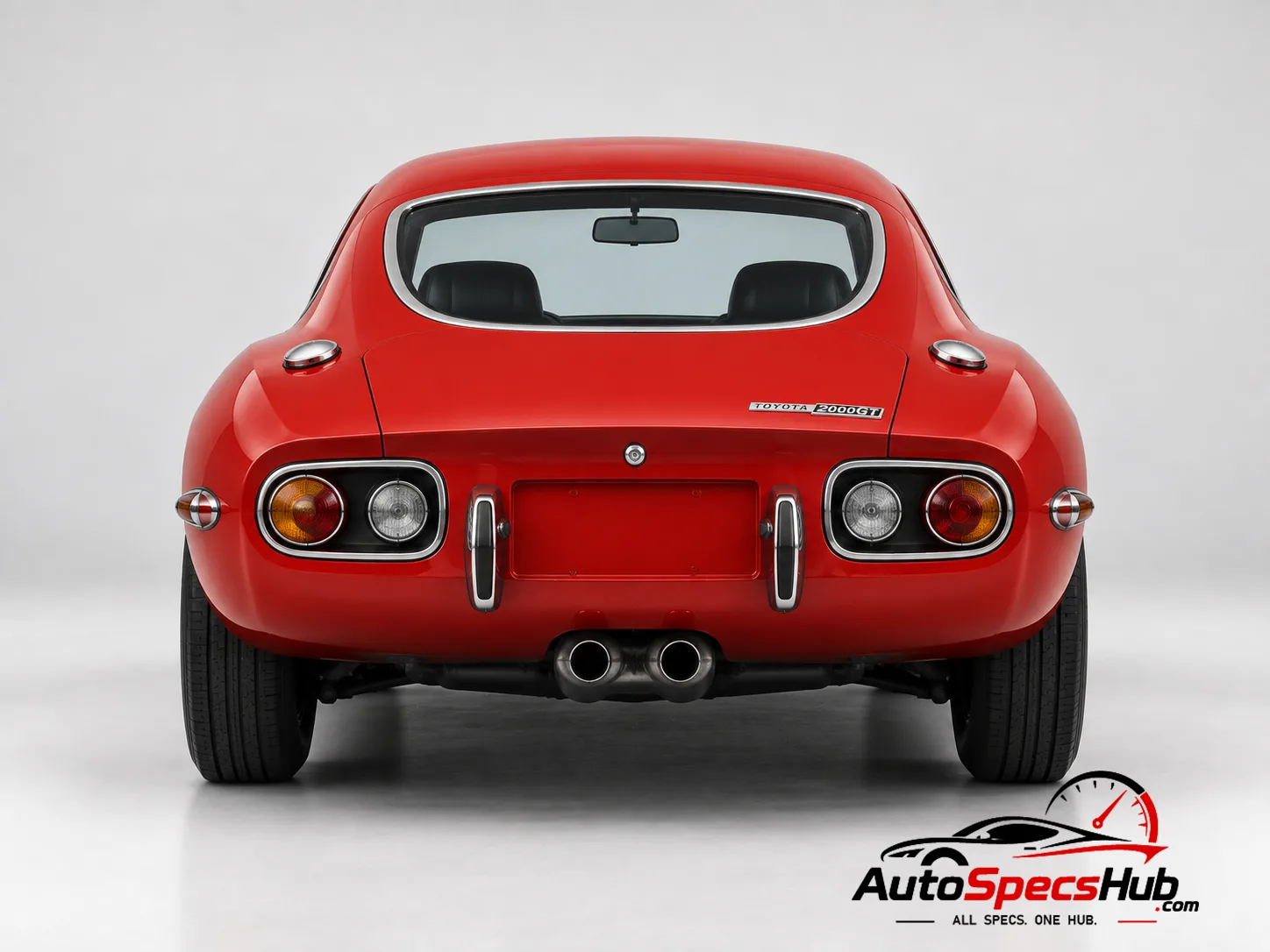 1967 (MF10) Toyota 2000GT rear view