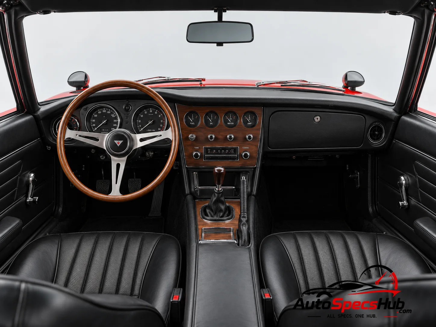 1967 (MF10) Toyota 2000GT interior dashboard and front cabin