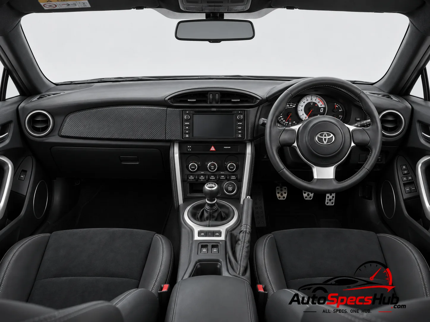 2017 Toyota GT86 interior dashboard and front cabin