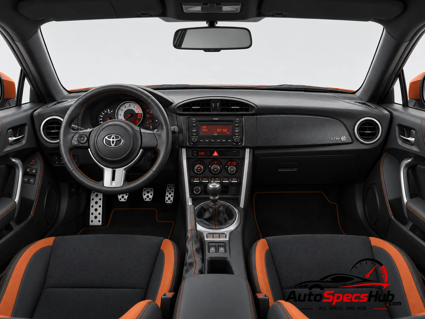 2012 Toyota GT86 interior dashboard and front cabin