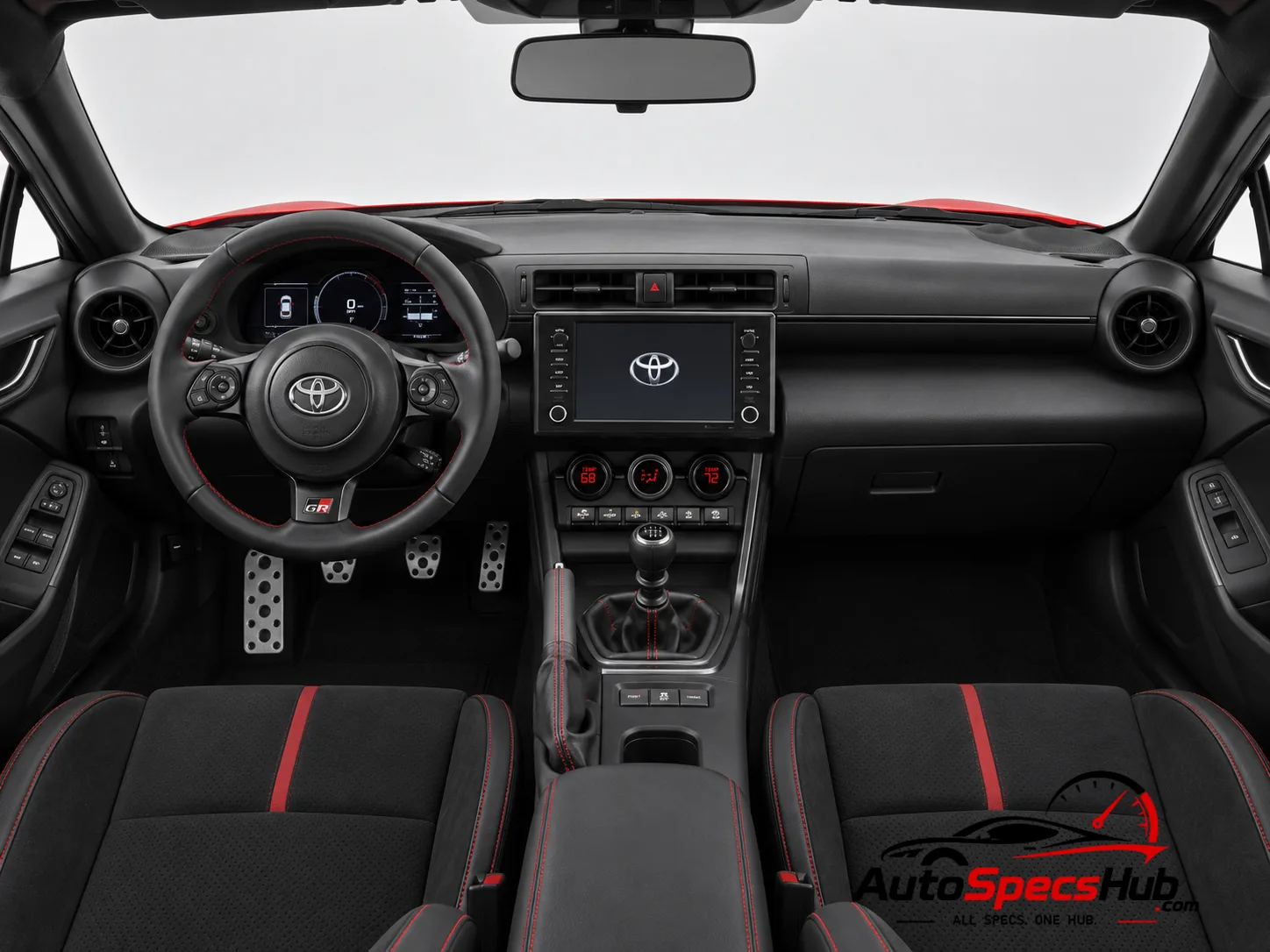 2022 Toyota GR86 interior dashboard and front cabin