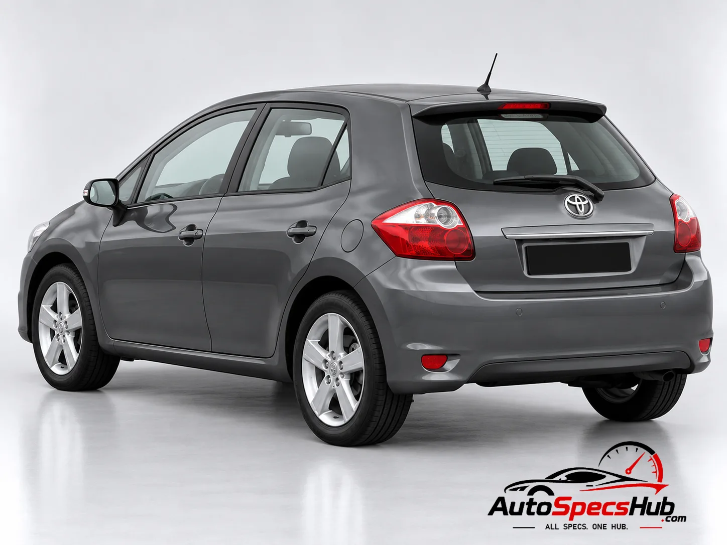 2009 Toyota Auris 2.0 D-4D rear three-quarter view